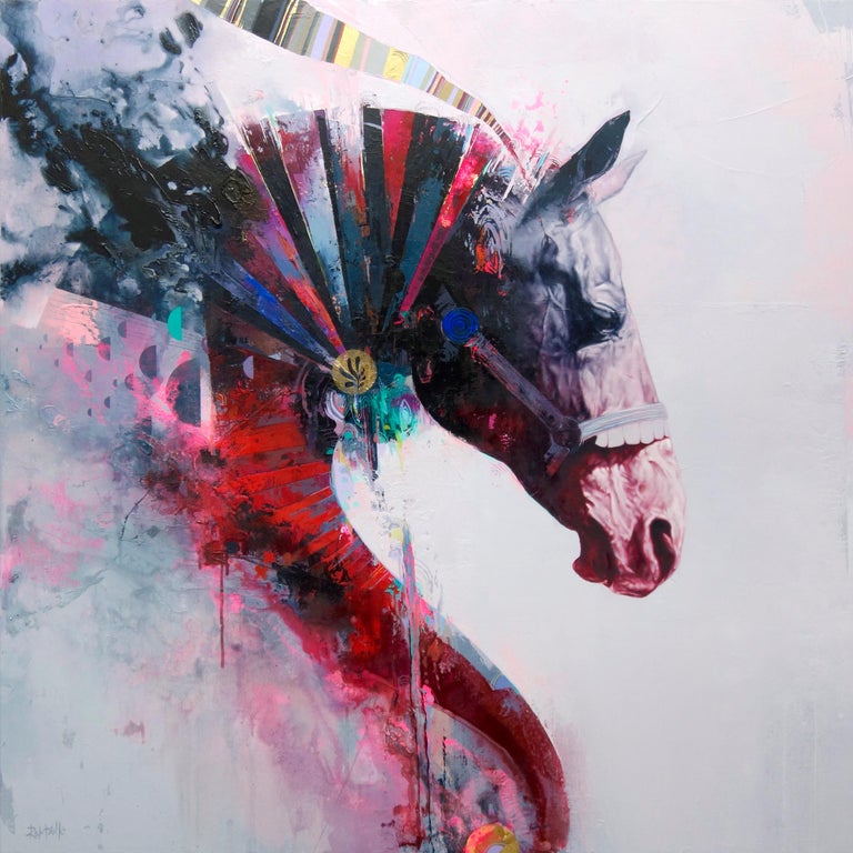 Eric Robitaille Quintessence Contemporary Abstract Horse With