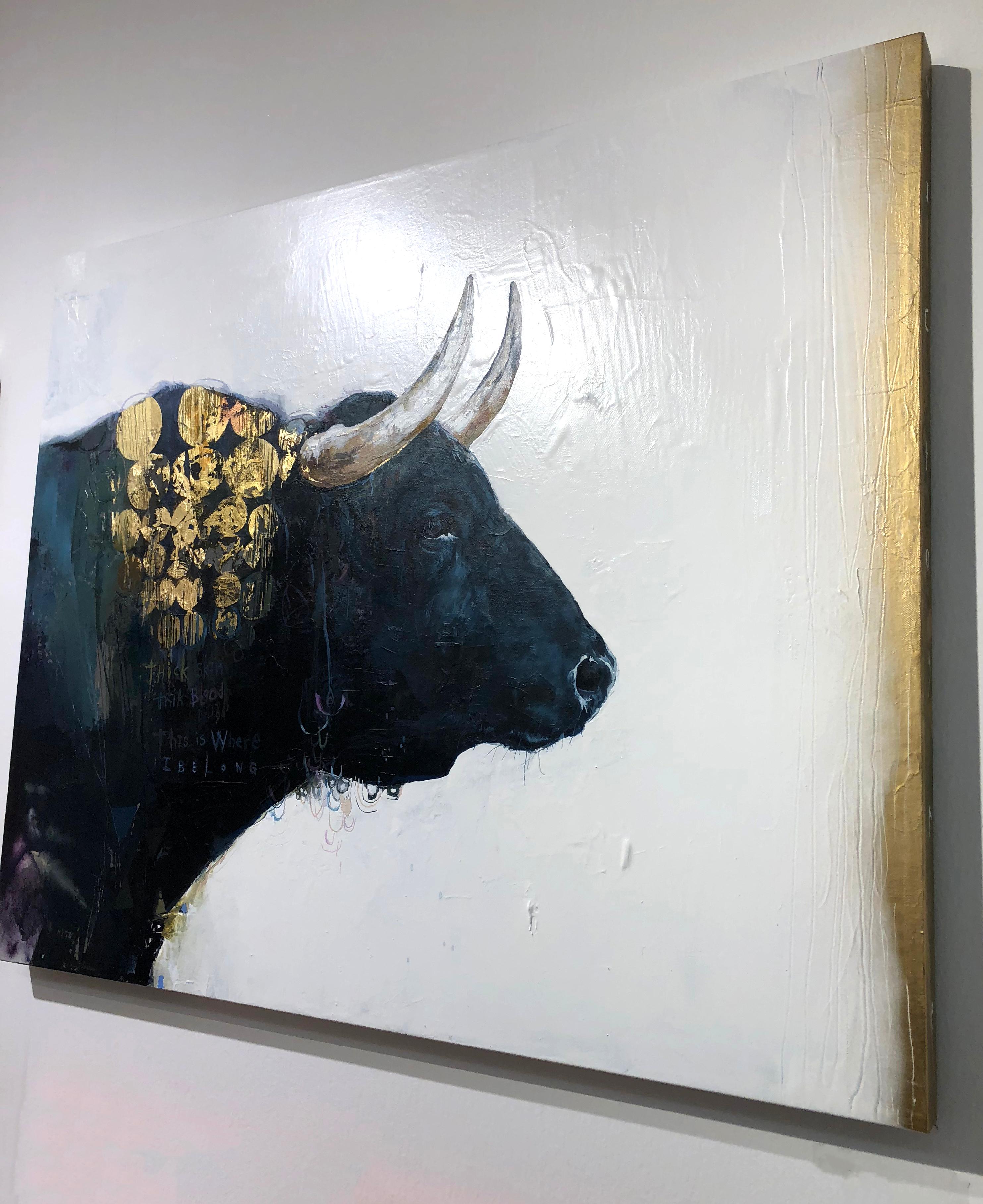 abstract bull art