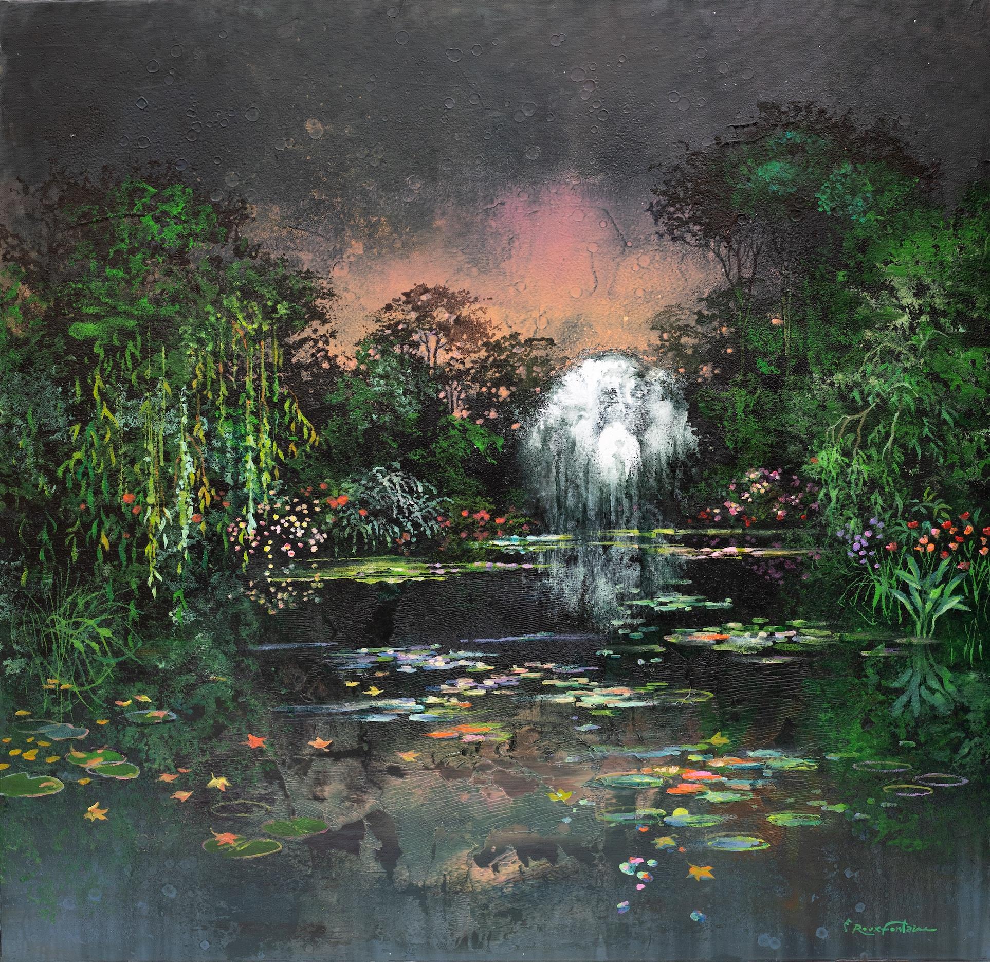 By the light of night - Painting by Eric Roux-Fontaine