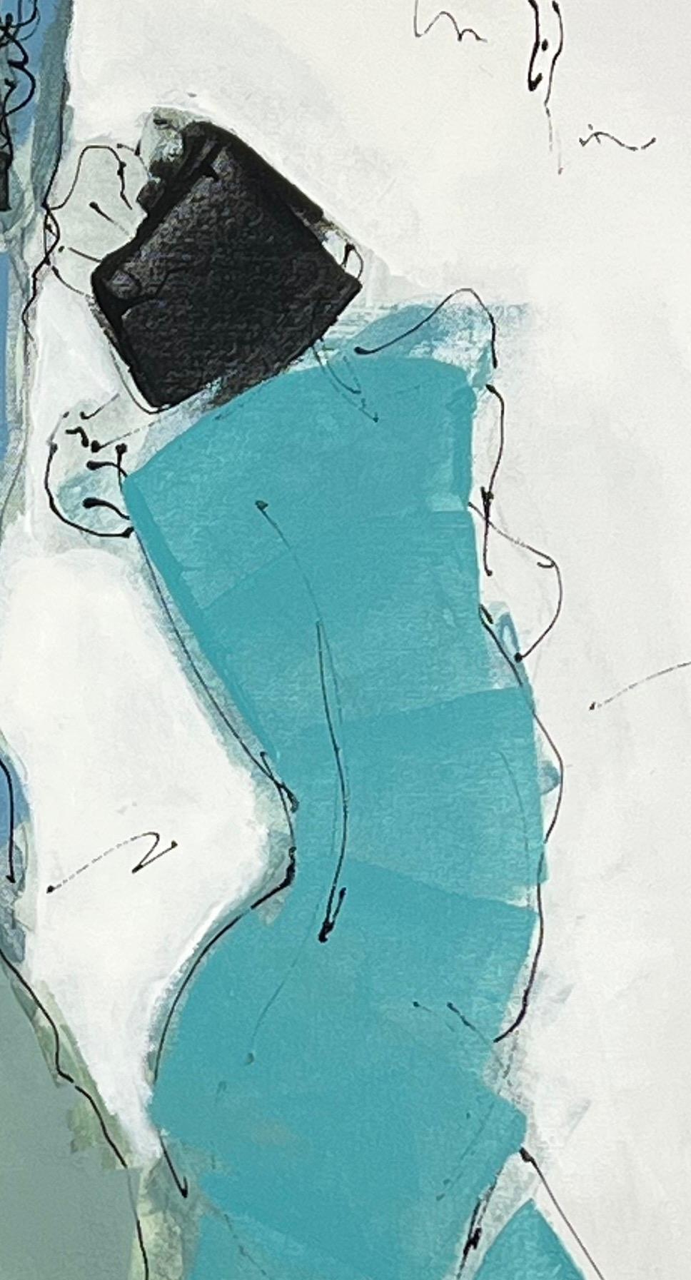 Chiara tanzt (Grau), Figurative Painting, von Eric Saint Georges