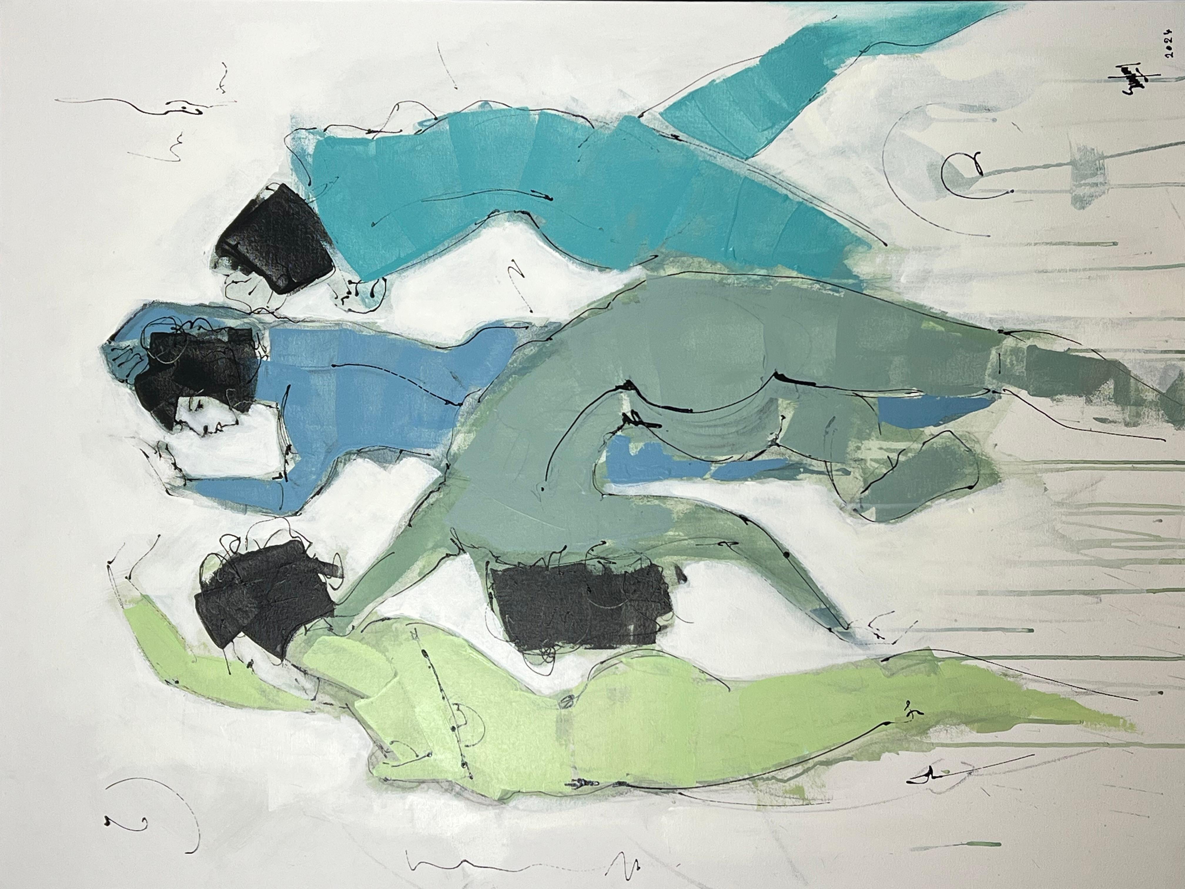Eric Saint Georges Figurative Painting – Chiara tanzt