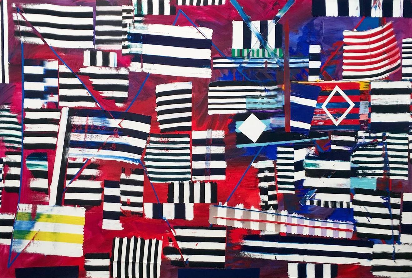 Eric Sall Abstract Painting - Bandwidth Harmony