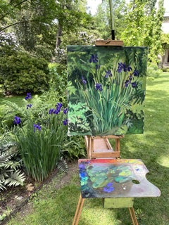 Irises, Painting, Oil on Canvas