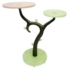Eric Schmidt Daum Glass and Bronze Pate de Verre Sculptural Table