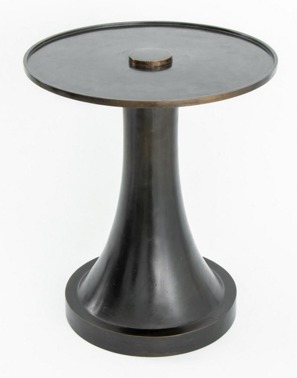 Eric Schmitt for Liaigre Bomarzo Bronze Side Table In Good Condition For Sale In Astoria, NY