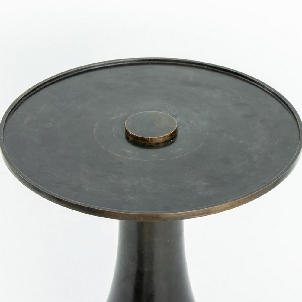 Contemporary Eric Schmitt for Liaigre Bomarzo Bronze Side Table For Sale
