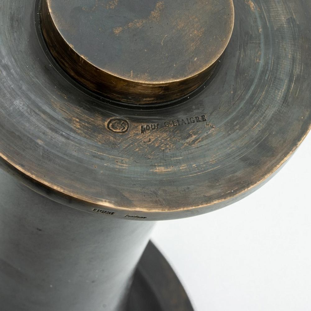 Eric Schmitt for Liaigre Bomarzo Bronze Side Table For Sale 3