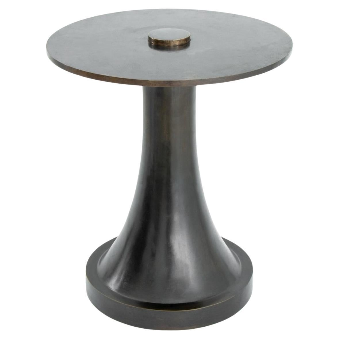 Eric Schmitt for Liaigre Bomarzo Bronze Side Table For Sale