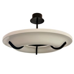 Eric Schmitt Plaster and Wrought Iron Anneau Chandelier 2018. (3 Available)