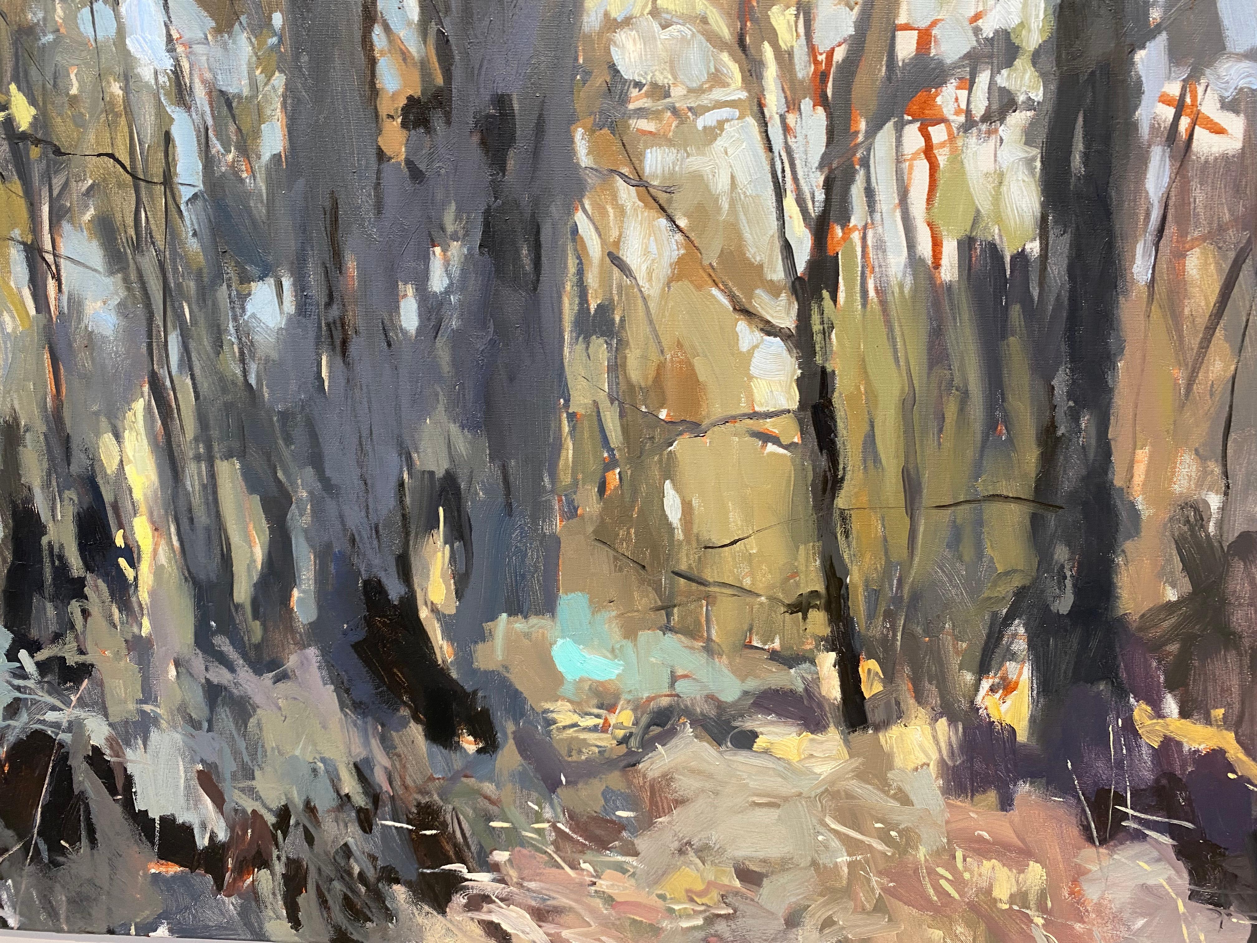 Biotoop 0.1 - Zeitgenössische niederländische Waldlandschaftsmalerei des 21. im Angebot 4