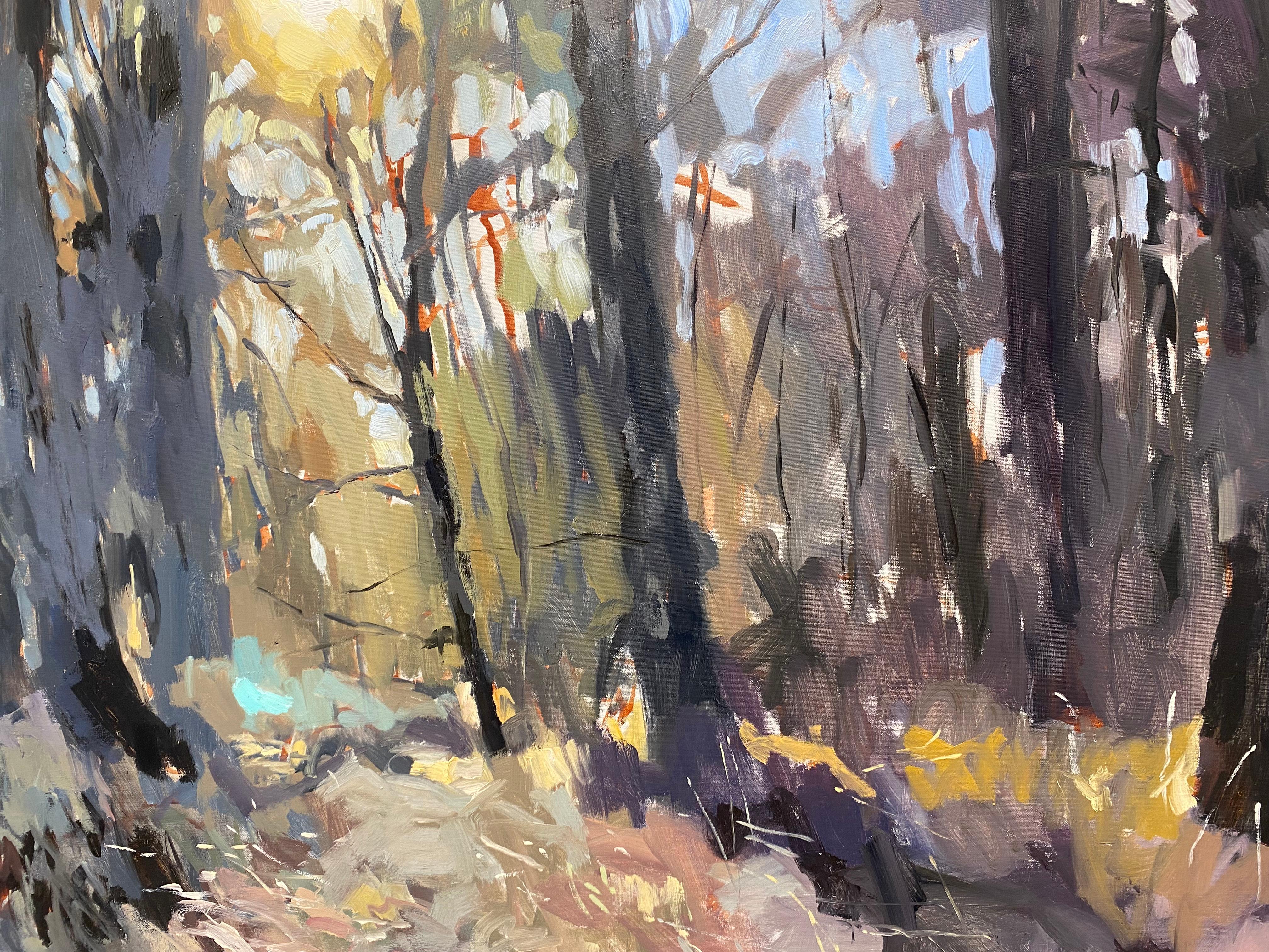 Biotoop 0.1 - Zeitgenössische niederländische Waldlandschaftsmalerei des 21. im Angebot 5