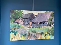 'Collse Watermolen'  (Watermill) - 21st Century Contemporary Landscape Painting