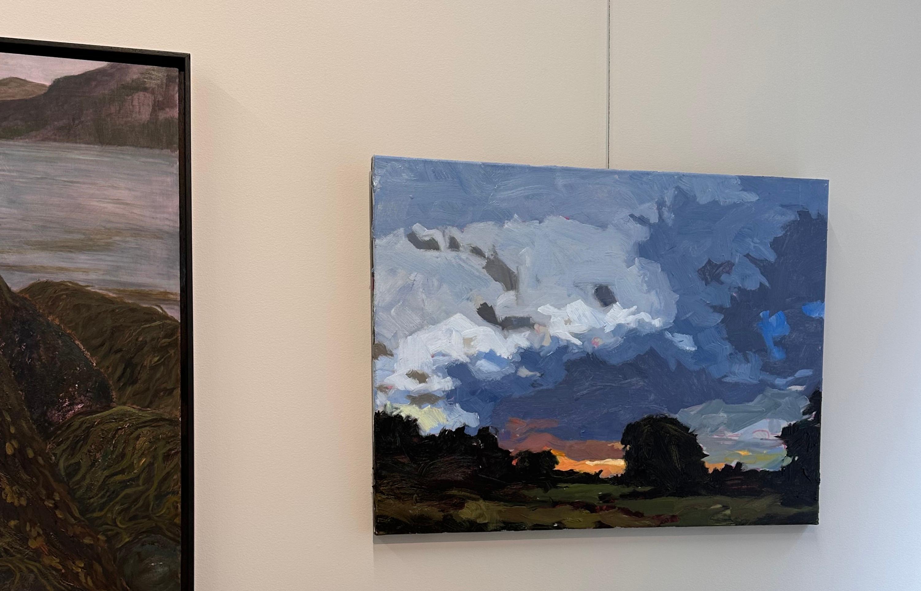 Abendrot - Zeitgenössisches holländisches Sonnenuntergang-Heide-Landschaftsgemälde des 21. im Angebot 5