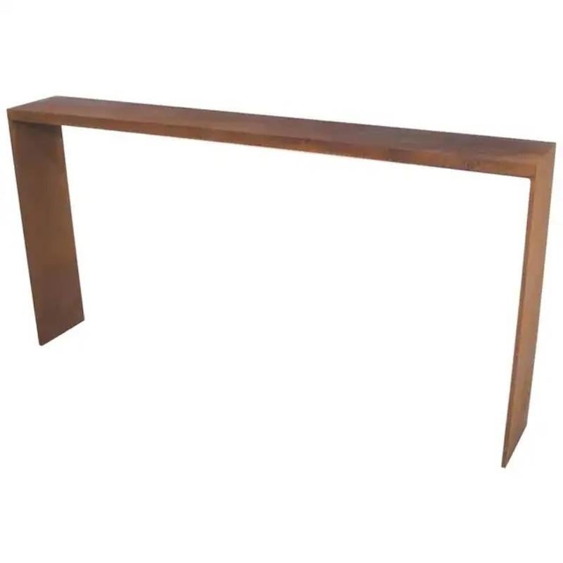 American Eric Slayton Corten Steel Console Table, Plate Series, 2010 For Sale