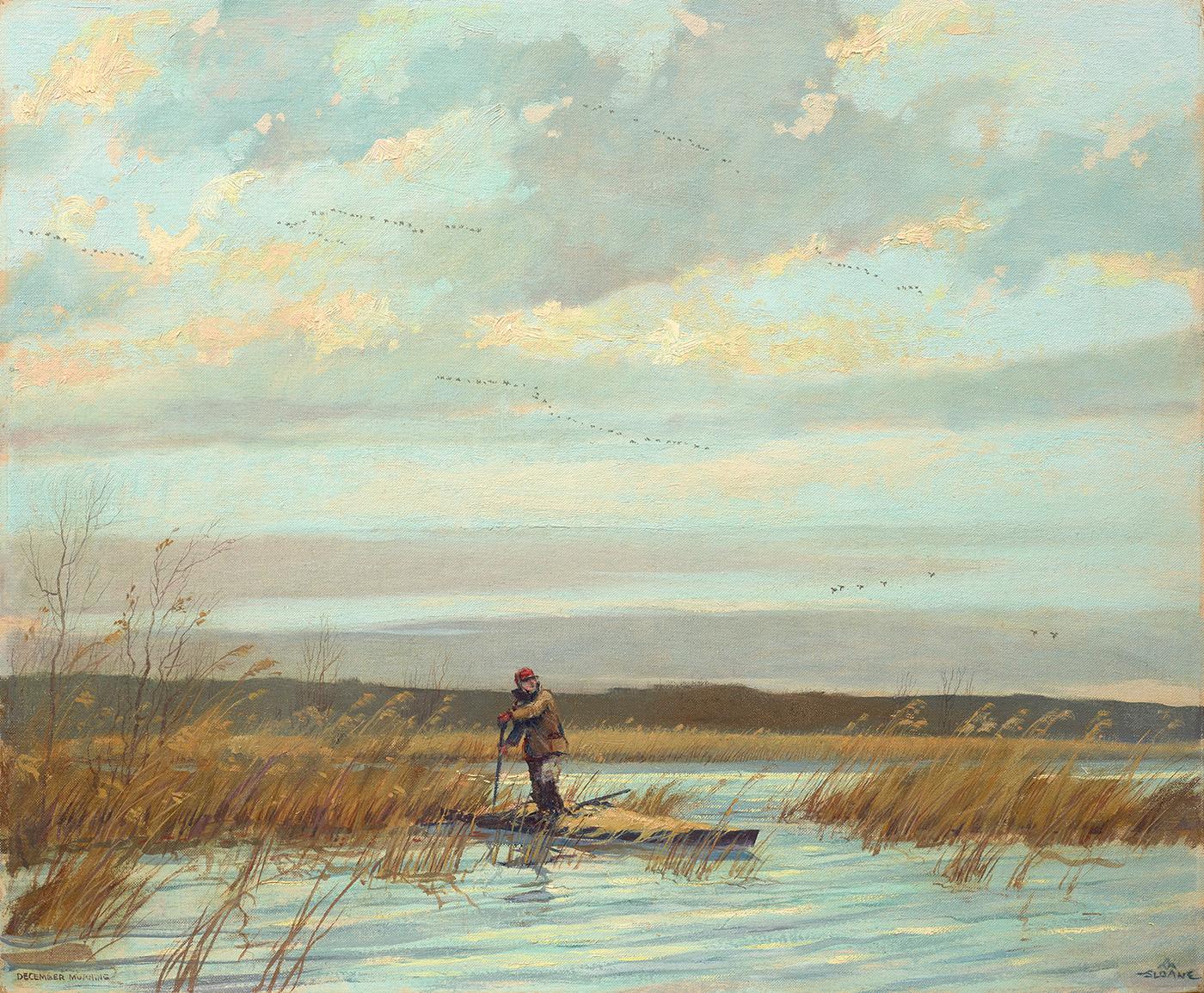 Eric Sloane Landscape Painting - December Morning