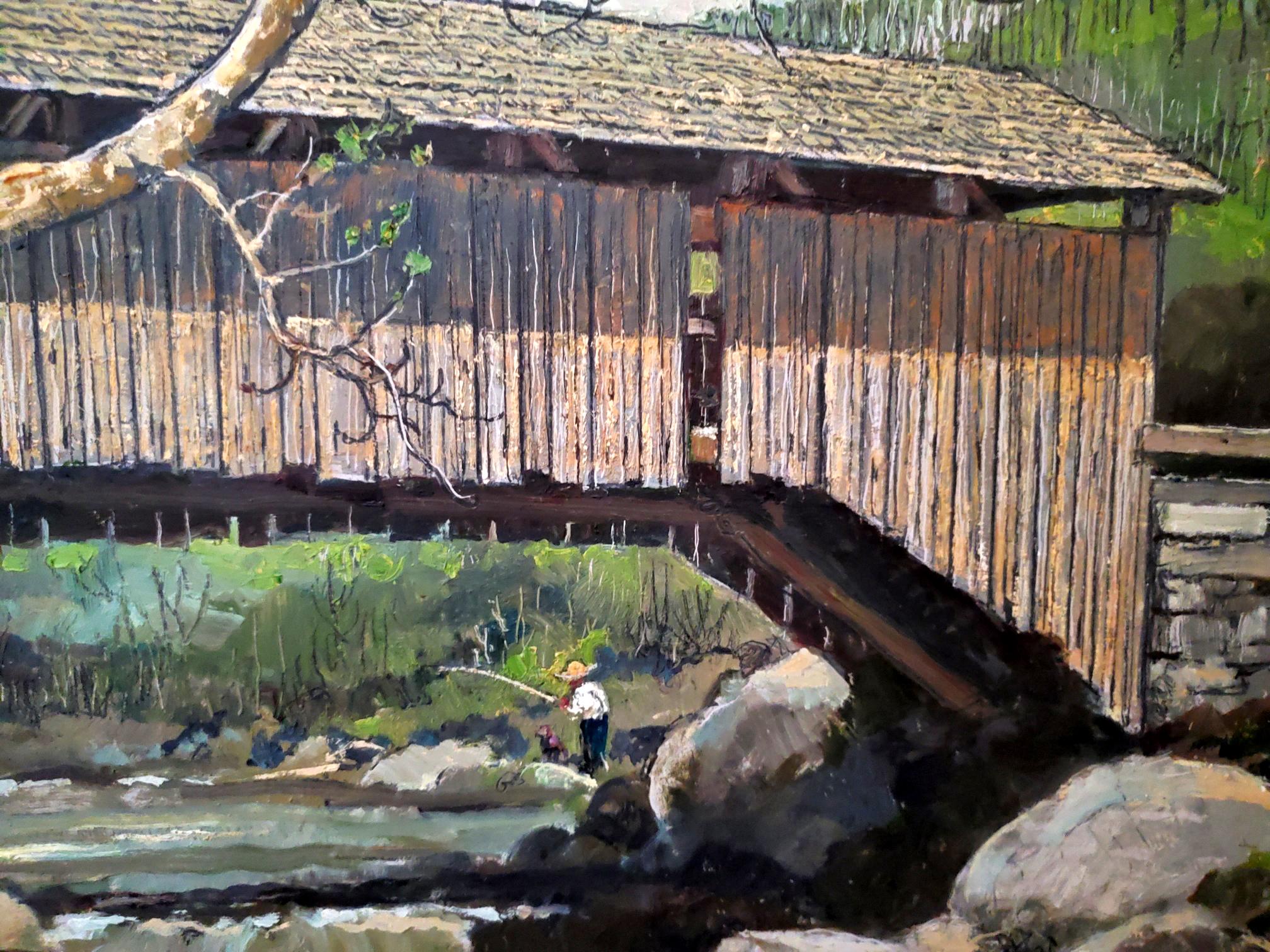 Spring - Brown Landscape Painting by Eric Sloane