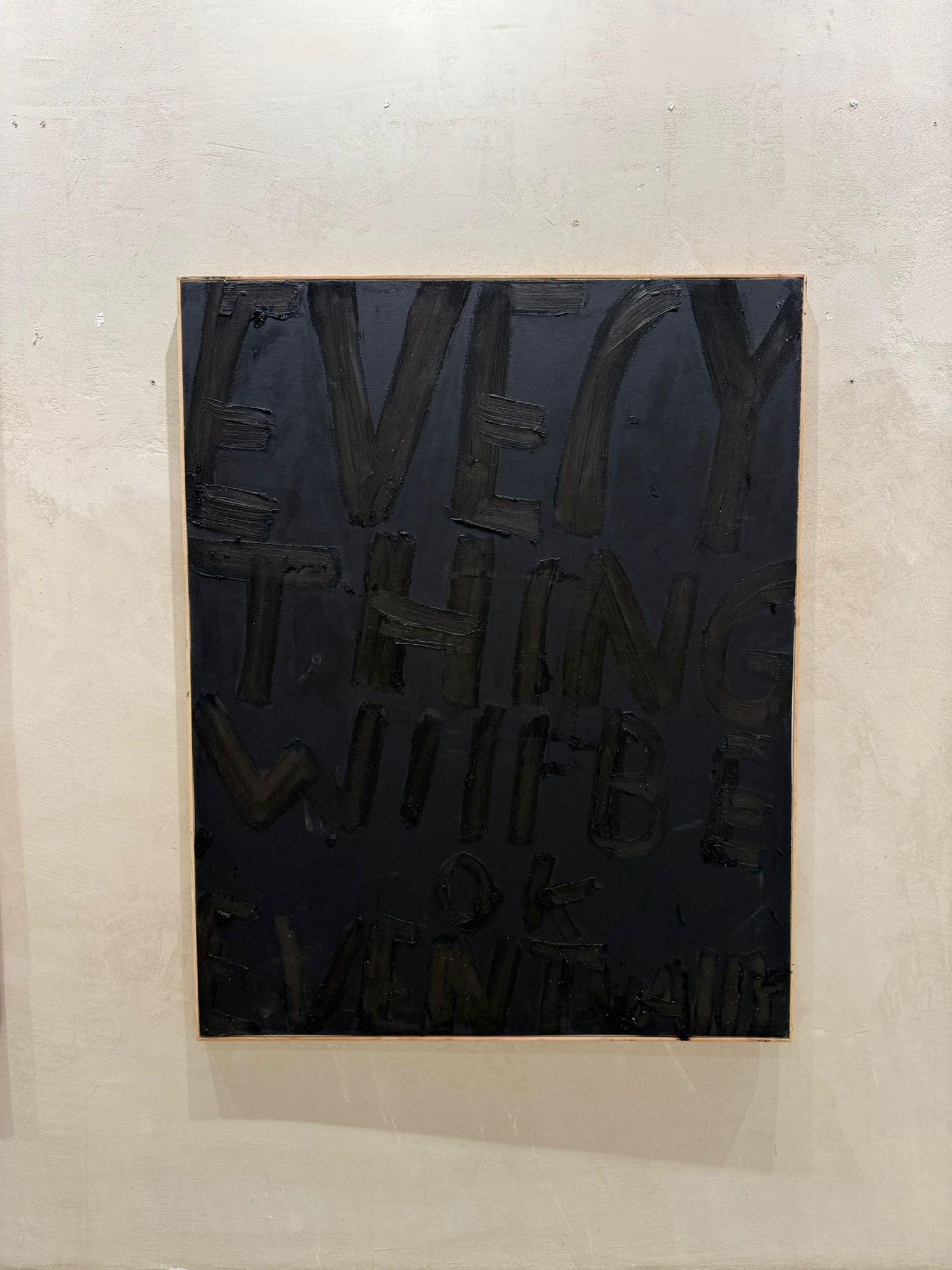 ABSTRACT Text Schwarz Textur Contemporary Artist Eric Stefanski NEW 2025 im Angebot 3
