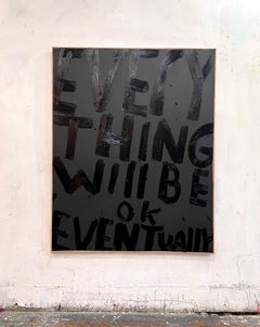 ABSTRACT Text Schwarz Textur Contemporary Artist Eric Stefanski NEW 2025