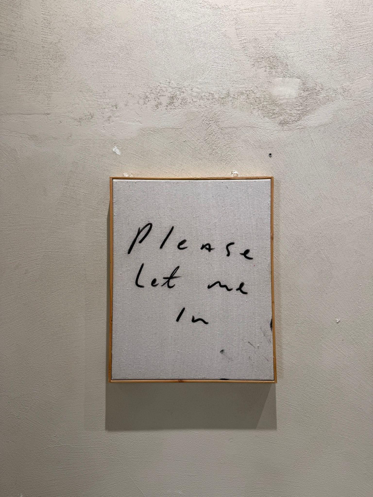Texto ABSTRACTO Lienzo en bruto Artista contemporáneo Eric Stefanski NUEVO 2025 en venta 3