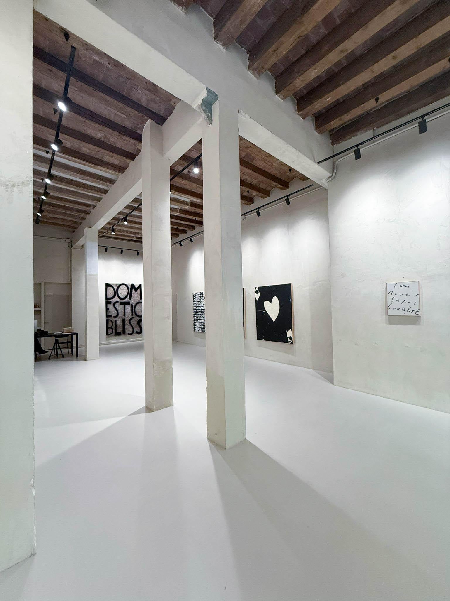Texto ABSTRACTO Lienzo en bruto Artista contemporáneo Eric Stefanski NUEVO 2025 en venta 6