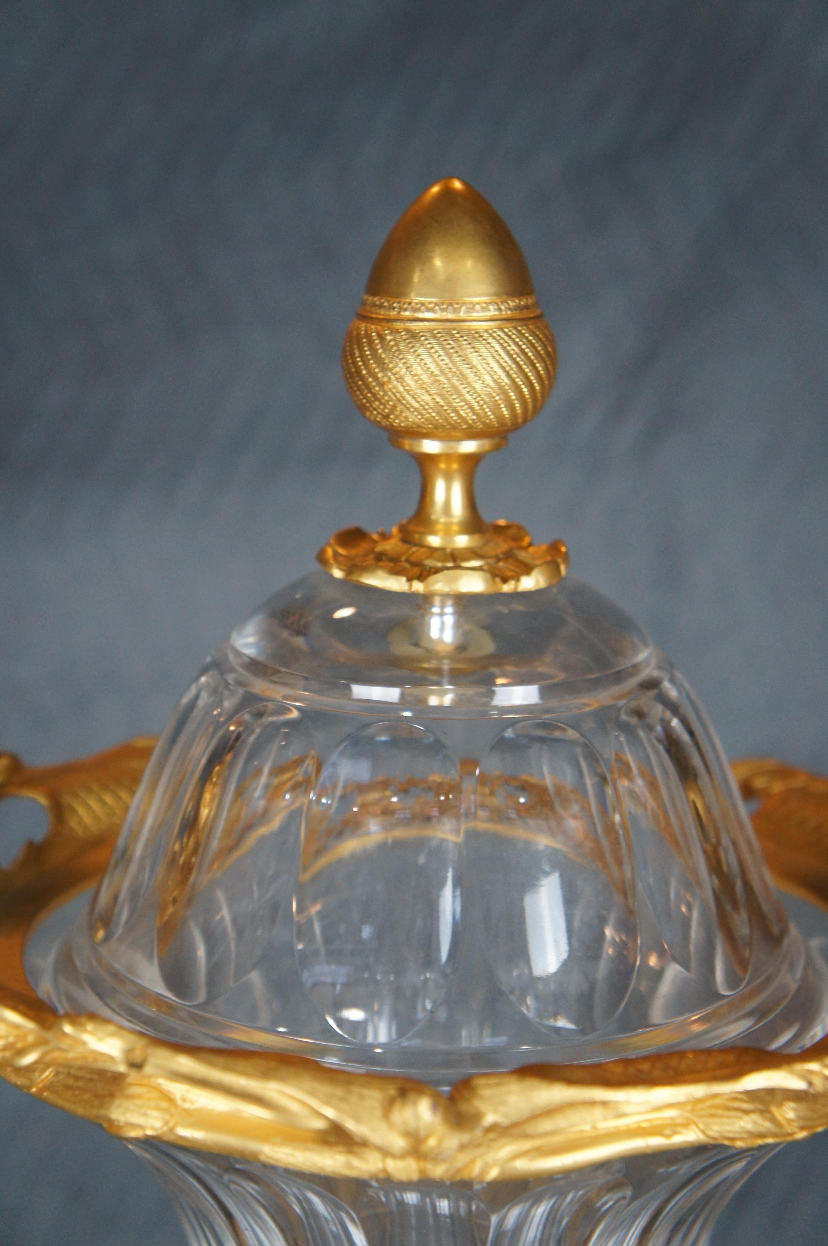 Eric Stepniewski Französisch Louis XV Rokoko Ormolu & Kristall Figural Cherub Vase 35