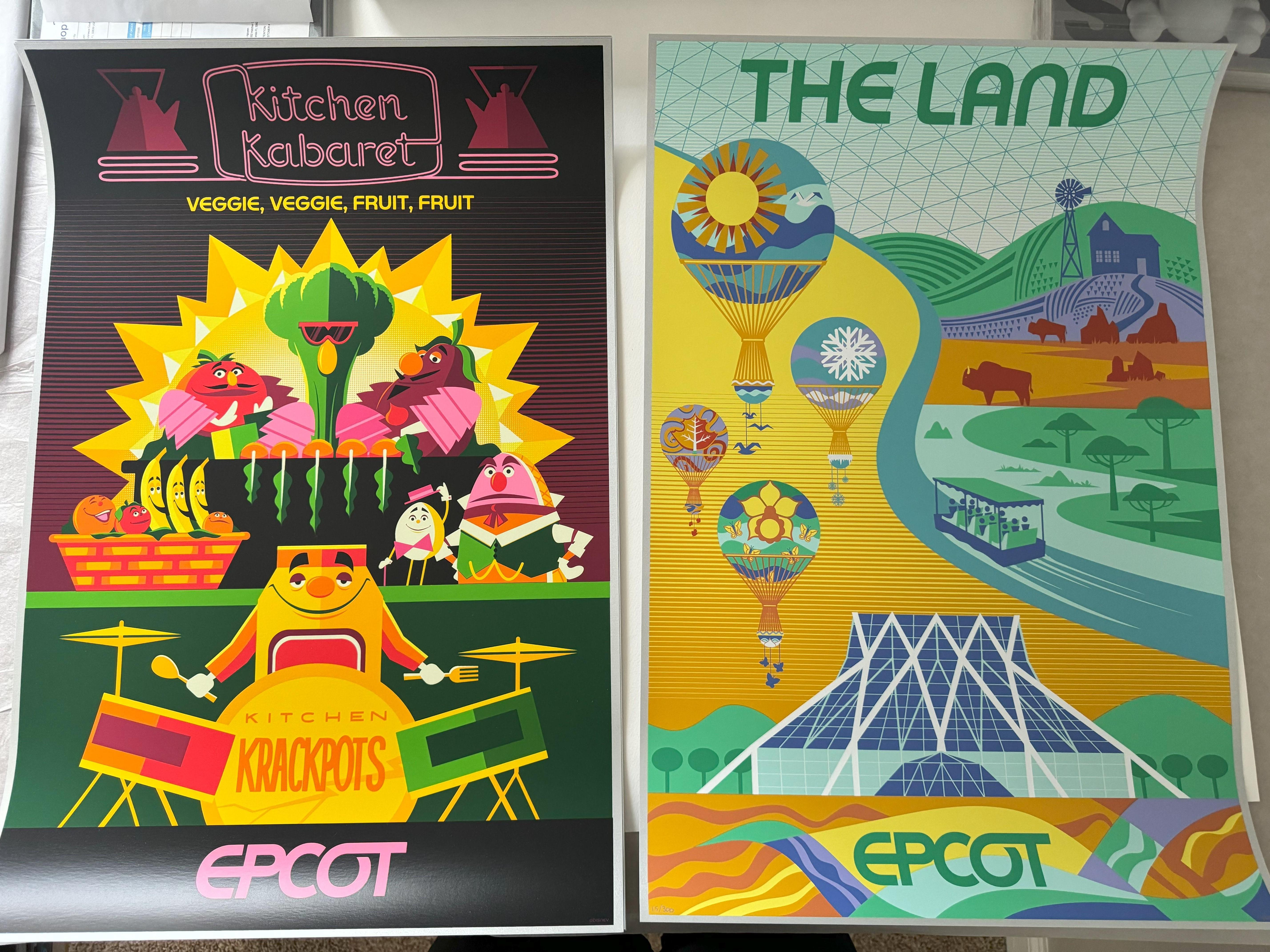 Eleven Limited Epcot Experience Numbered Serigraph Collection Set Disney For Sale 1