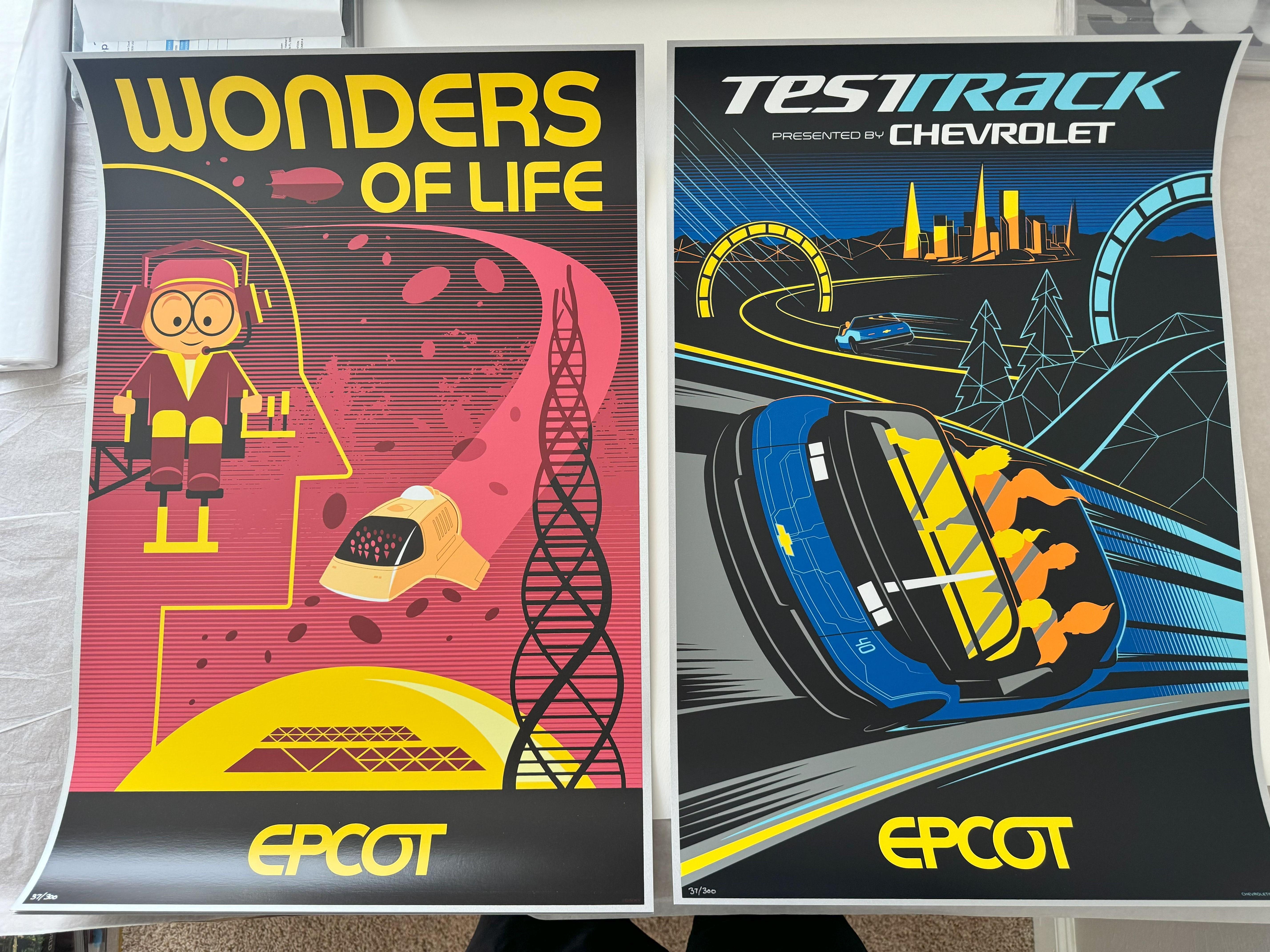 Eleven Limited Epcot Experience Numbered Serigraph Collection Set Disney For Sale 2