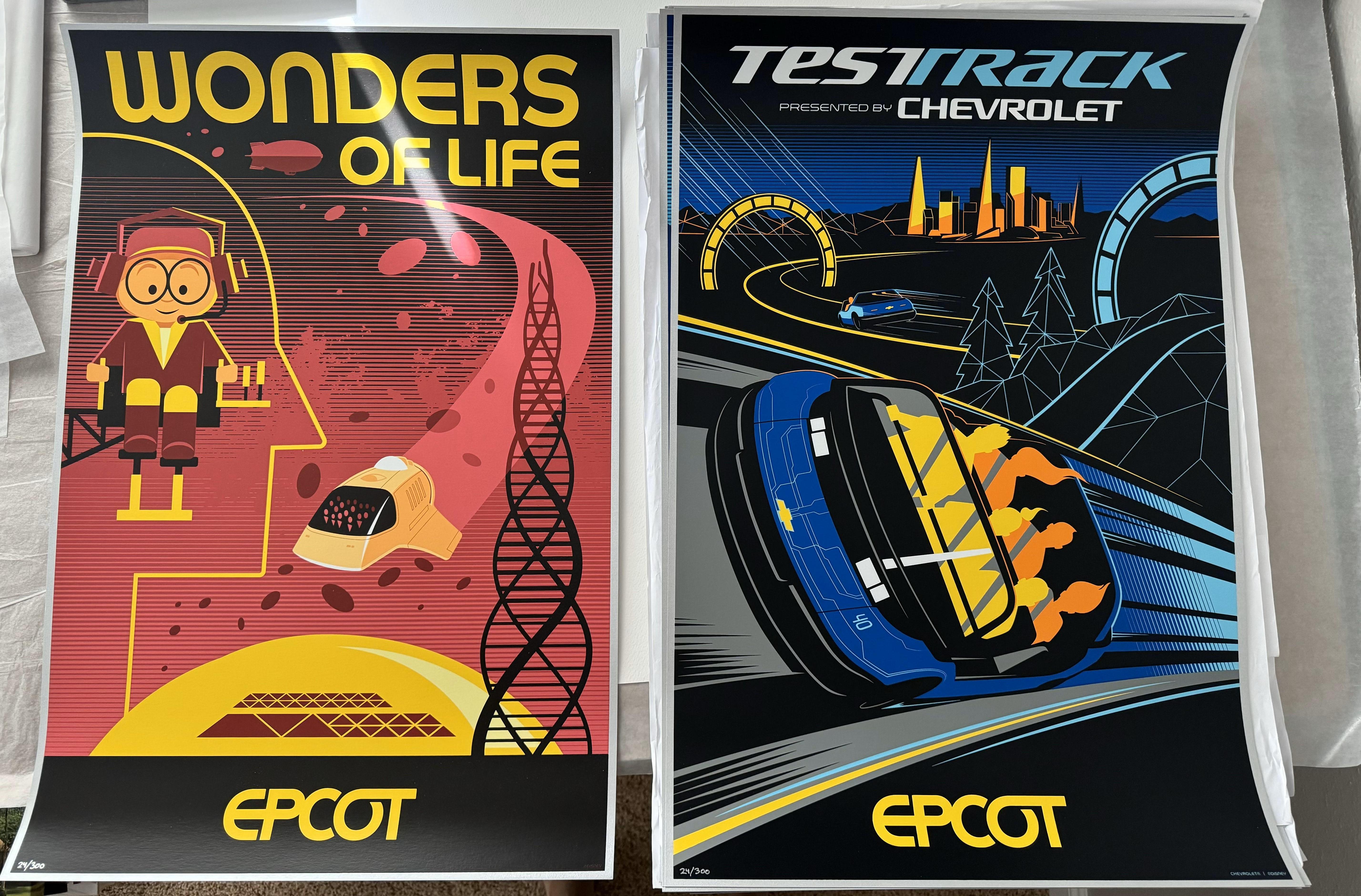 Seventeen Limited Edition Epcot Experience Numbered Serigraph Collection - Print by Eric Tan and Stacey Aoyama