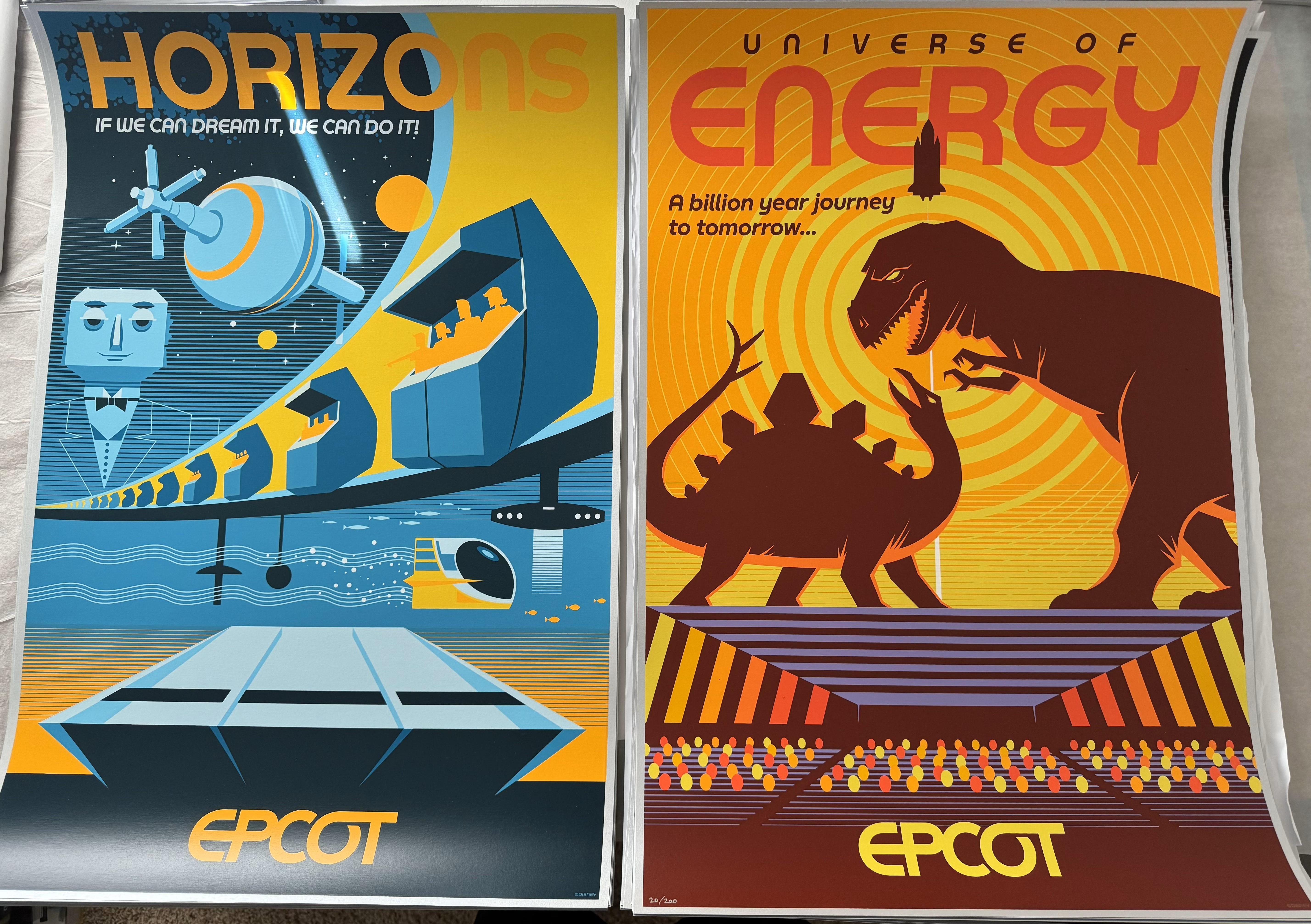 Seventeen Limited Edition Epcot Experience Numbered Serigraph Collection For Sale 5