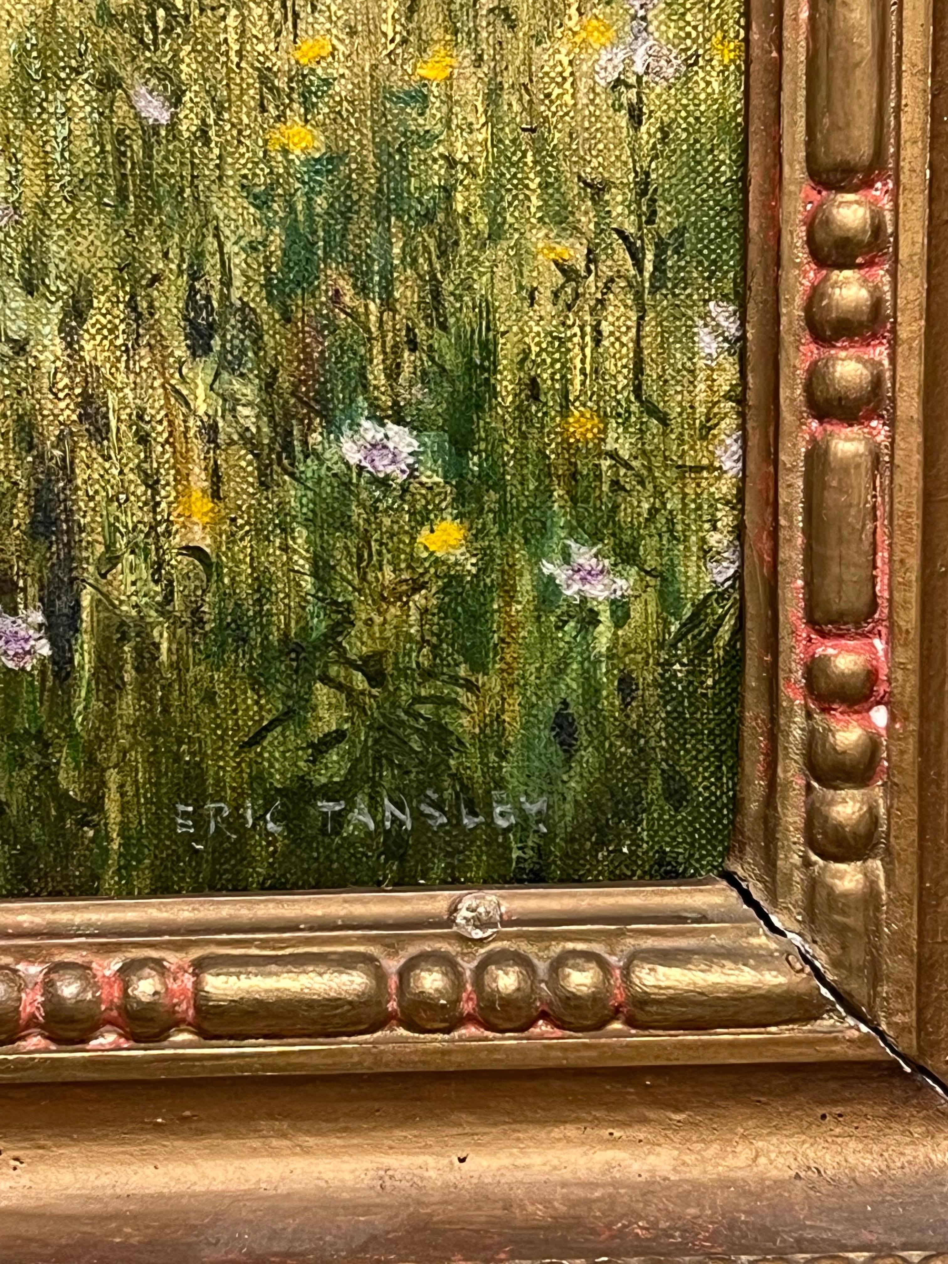 El trabajador de la cosecha Paisaje inglés de campos de verano Pintura al óleo británica firmada en venta 6