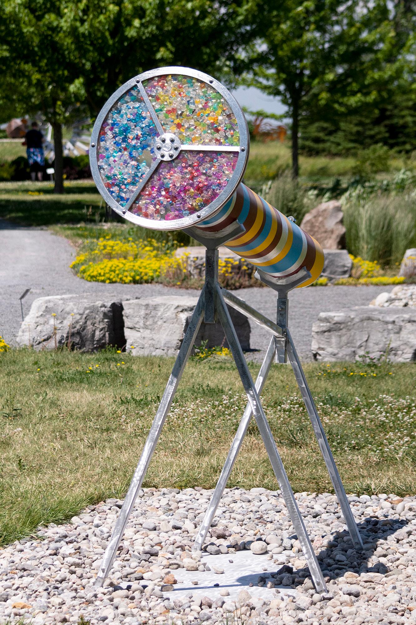 La belleza del cambio nº 2 - escultura interactiva, caleidoscópica y al aire libre en venta 10