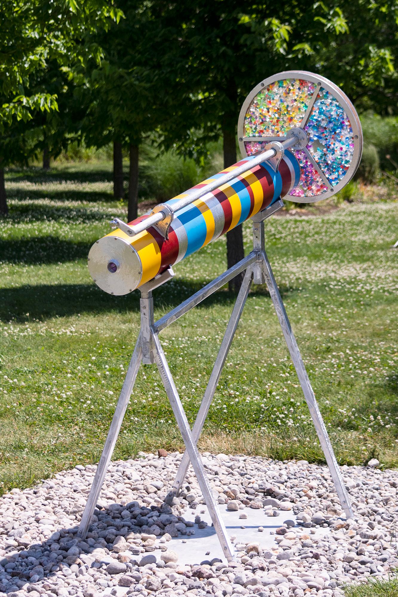 La belleza del cambio nº 2 - escultura interactiva, caleidoscópica y al aire libre en venta 11