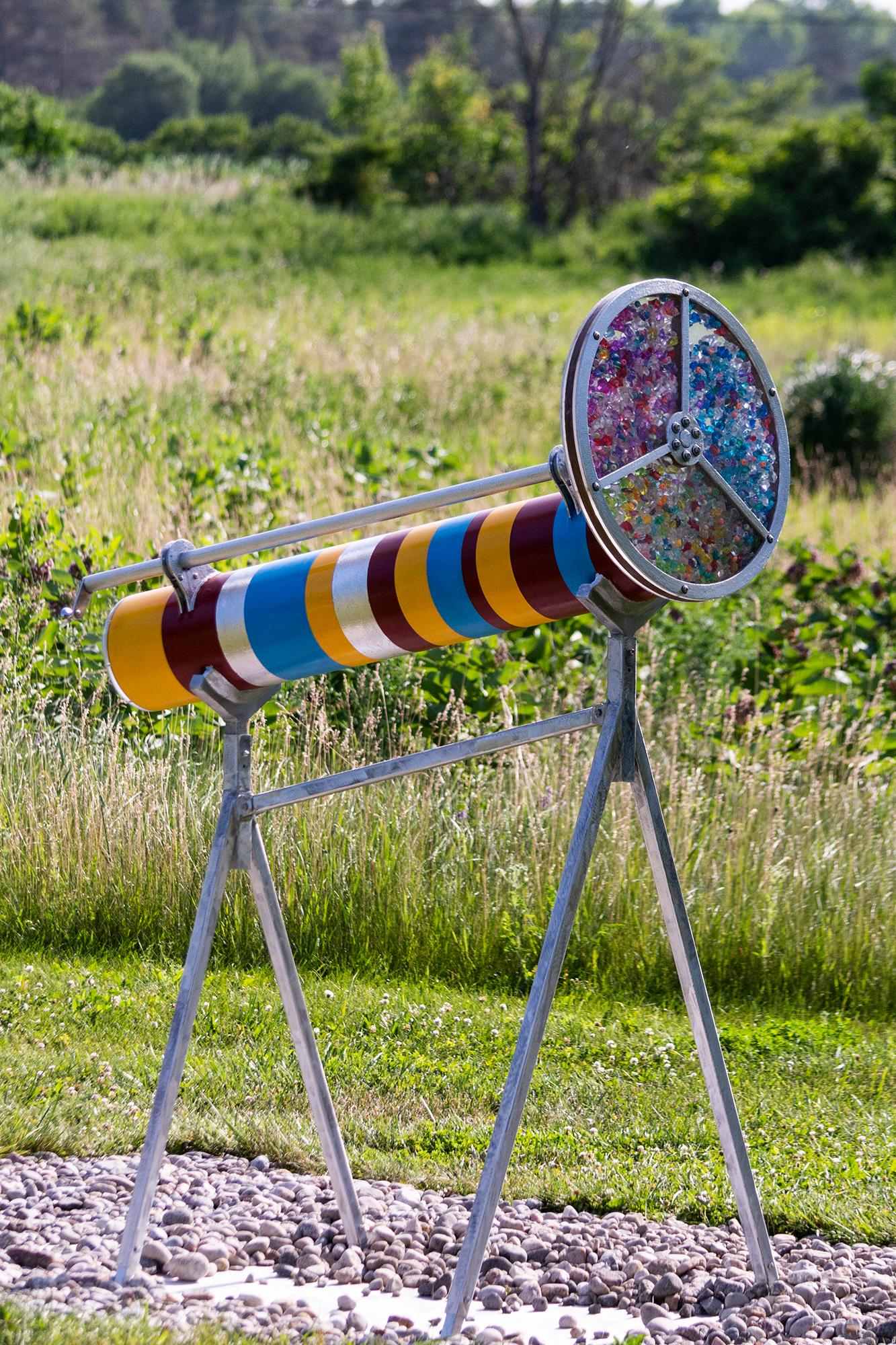 La belleza del cambio nº 2 - escultura interactiva, caleidoscópica y al aire libre en venta 1