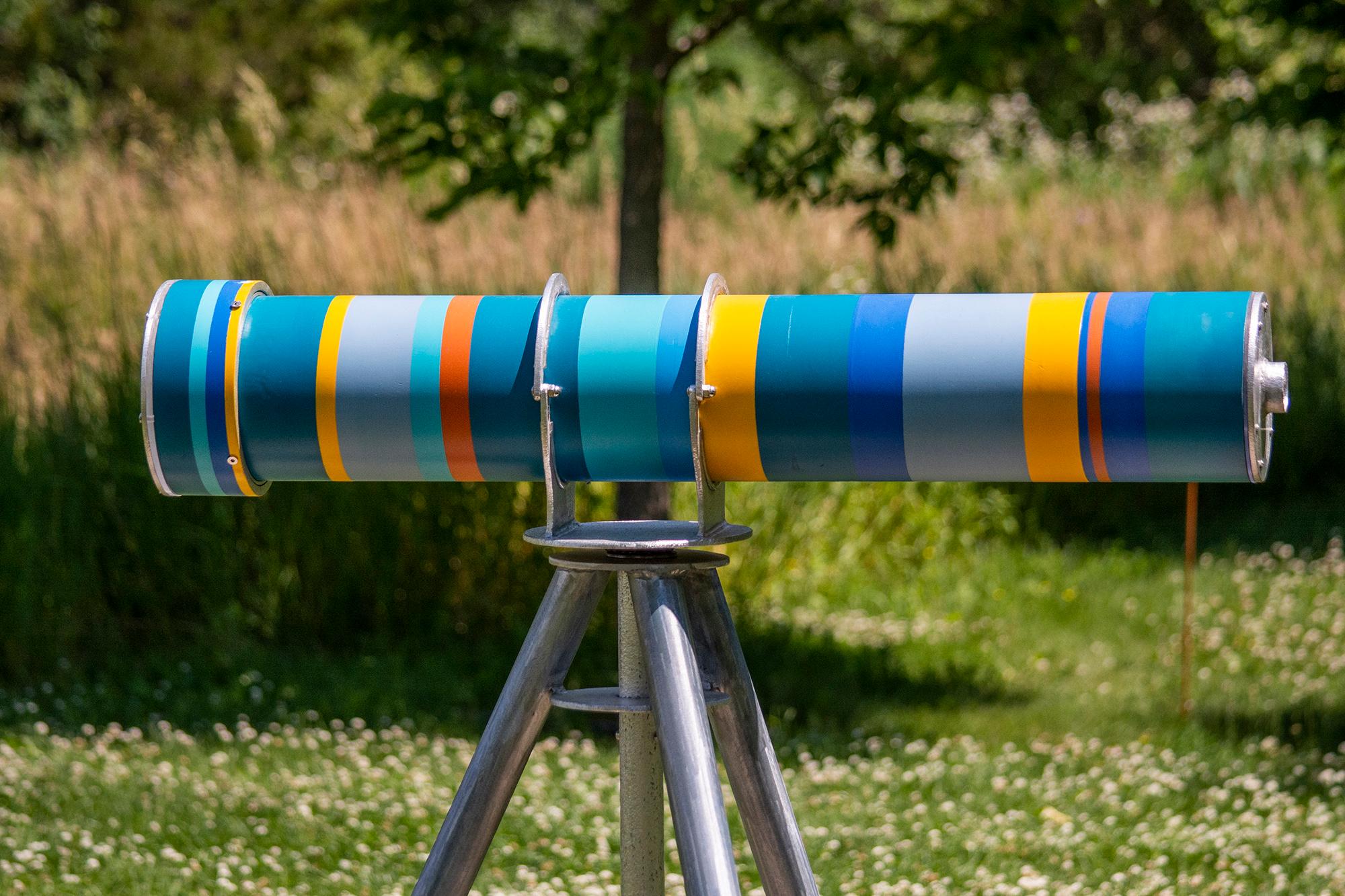 Voir Autrement - Téléidoscope - kaléidoscope interactif, sculpture d'extérieur - Sculpture de Eric Tardif