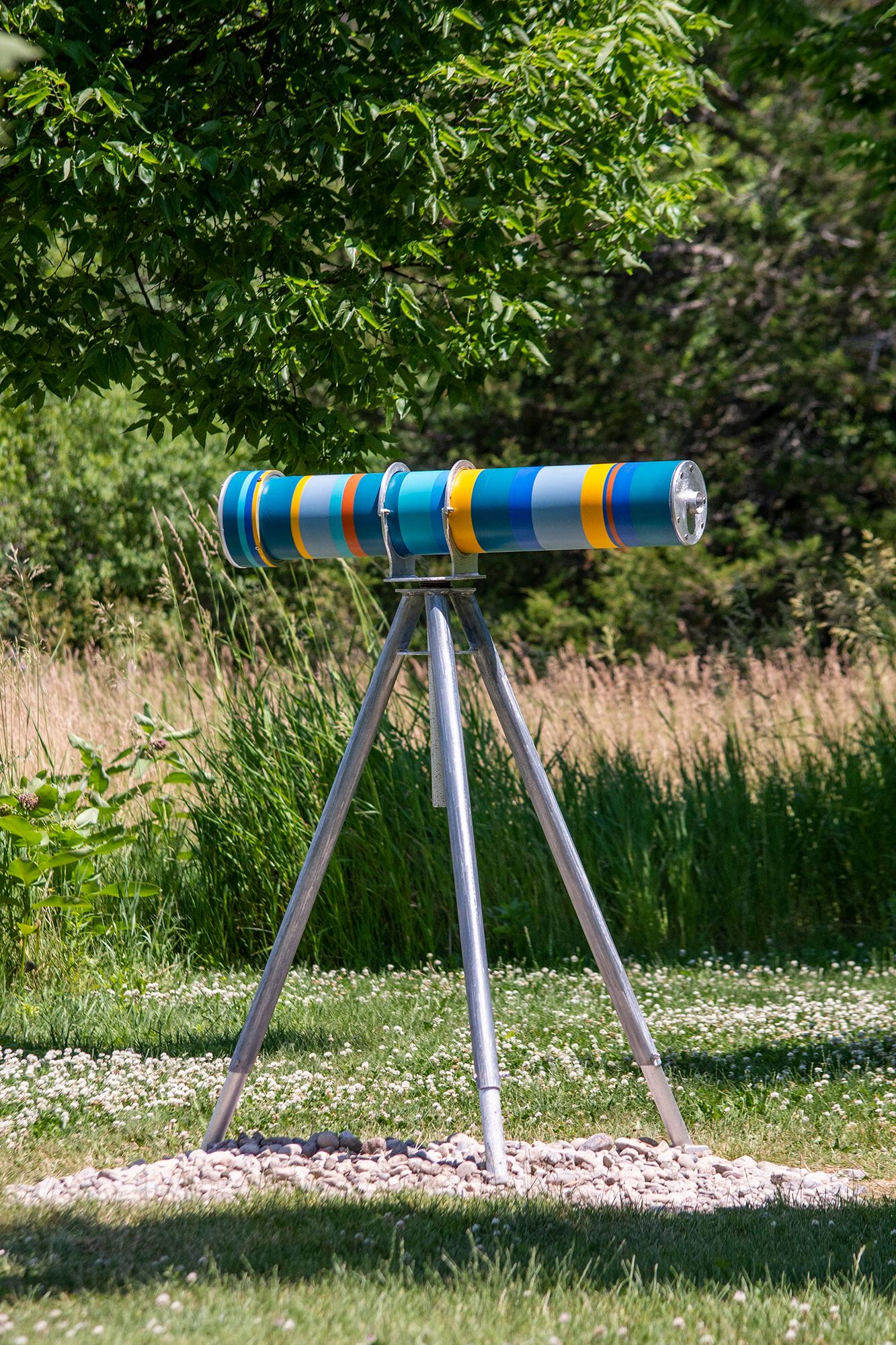 Voir Autrement - Téléidoscope - kaléidoscope interactif, sculpture d'extérieur - Contemporain Sculpture par Eric Tardif
