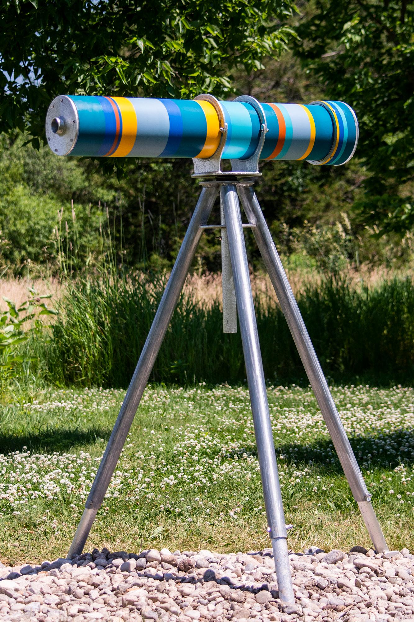 Abstract Sculpture Eric Tardif - Voir Autrement - Téléidoscope - kaléidoscope interactif, sculpture d'extérieur