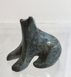 Ourson d'Eric Valat - Sculpture en bronze d'un ours, sculpture animalière