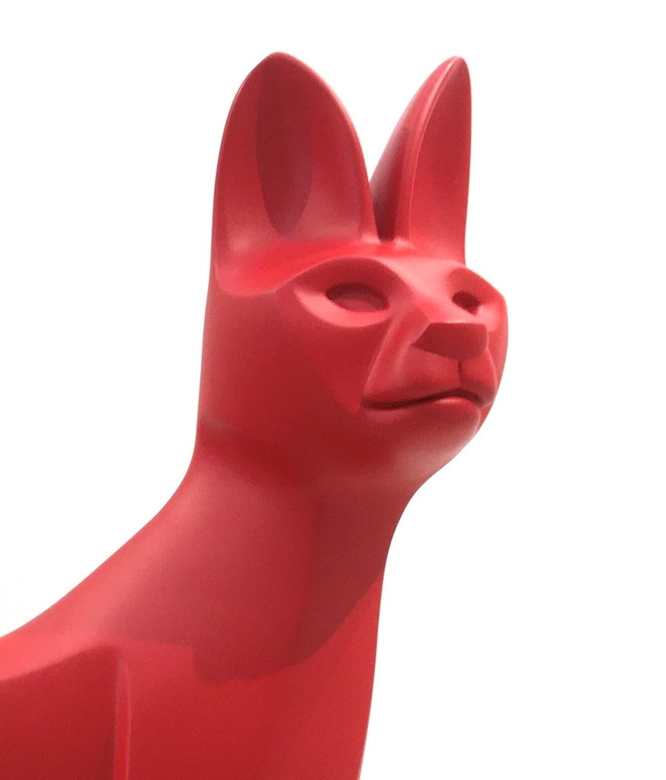The Serval by Eric Valat - Sculpture and bench in colored polyester For Sale 2