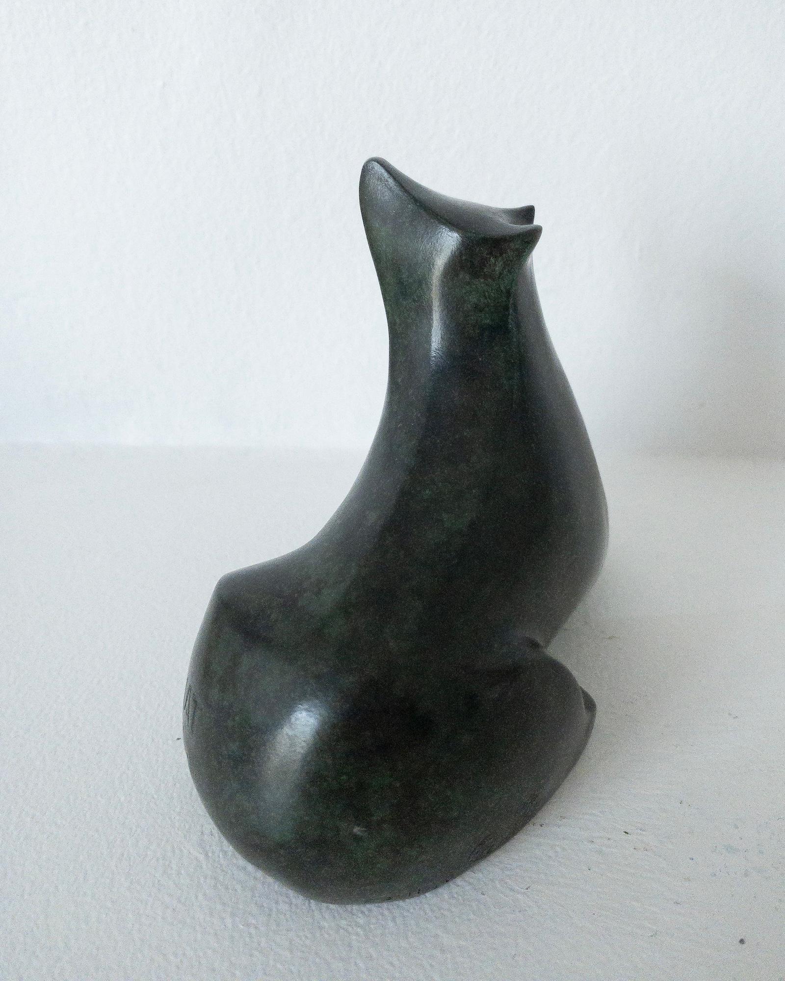 Bear Cub by Eric Valat - Bronze sculpture of a bear, animal sculpture, fun, baby For Sale 10