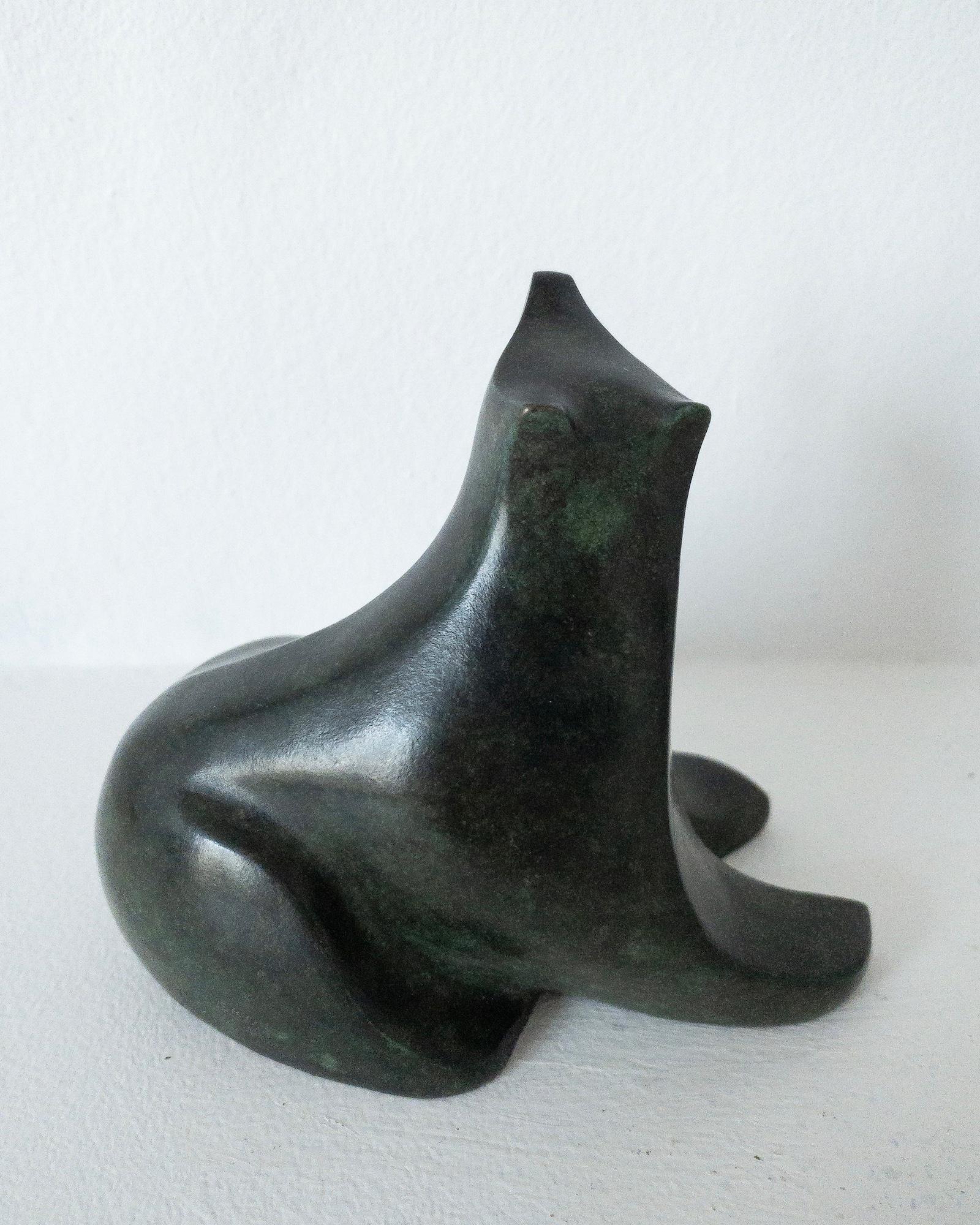 Bear Cub by Eric Valat - Bronze sculpture of a bear, animal sculpture, fun, baby For Sale 11