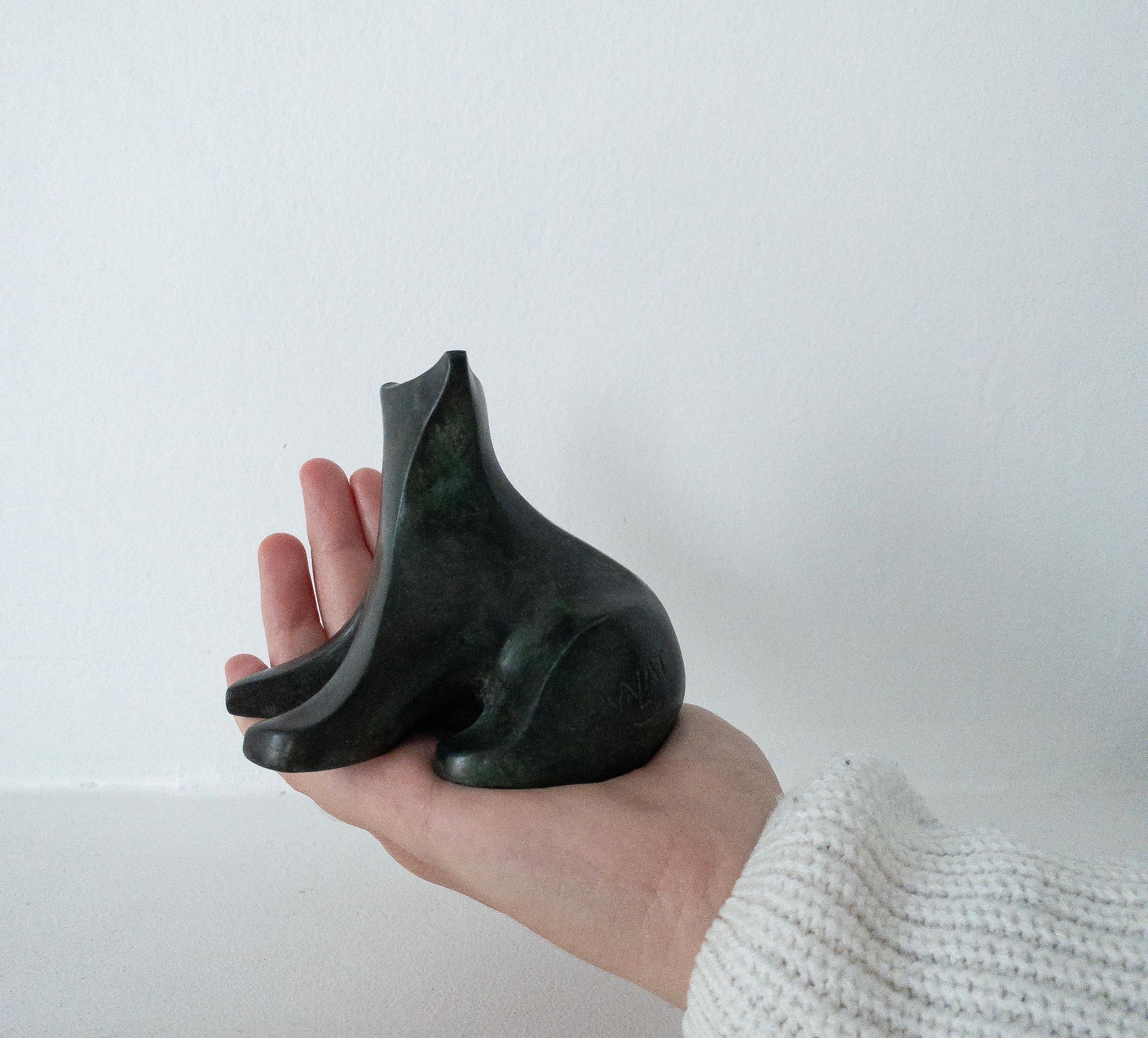 Bear Cub by Eric Valat - Bronze sculpture of a bear, animal sculpture, fun, baby For Sale 5