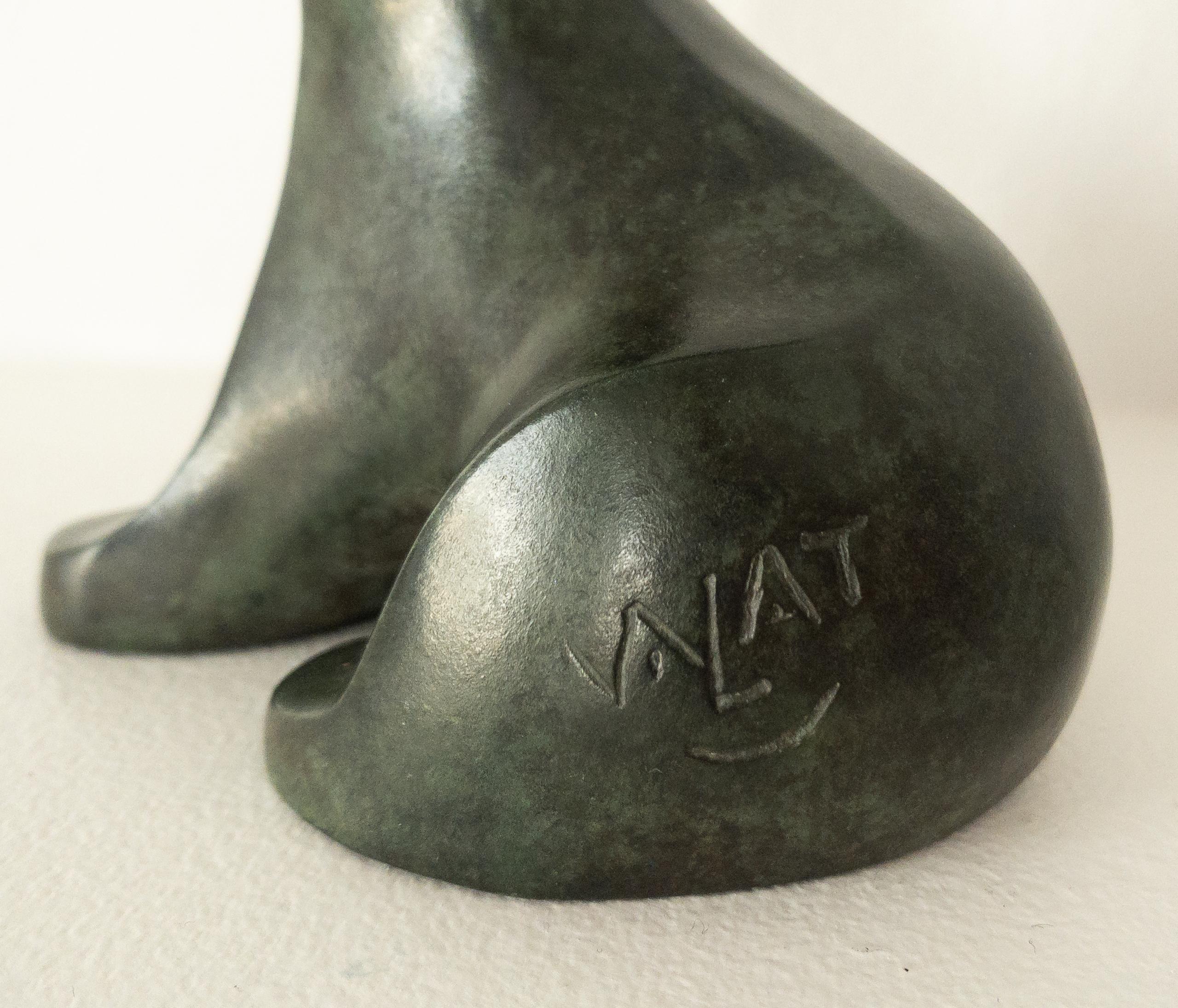 Bear Cub by Eric Valat - Bronze sculpture of a bear, animal sculpture, fun, baby For Sale 8