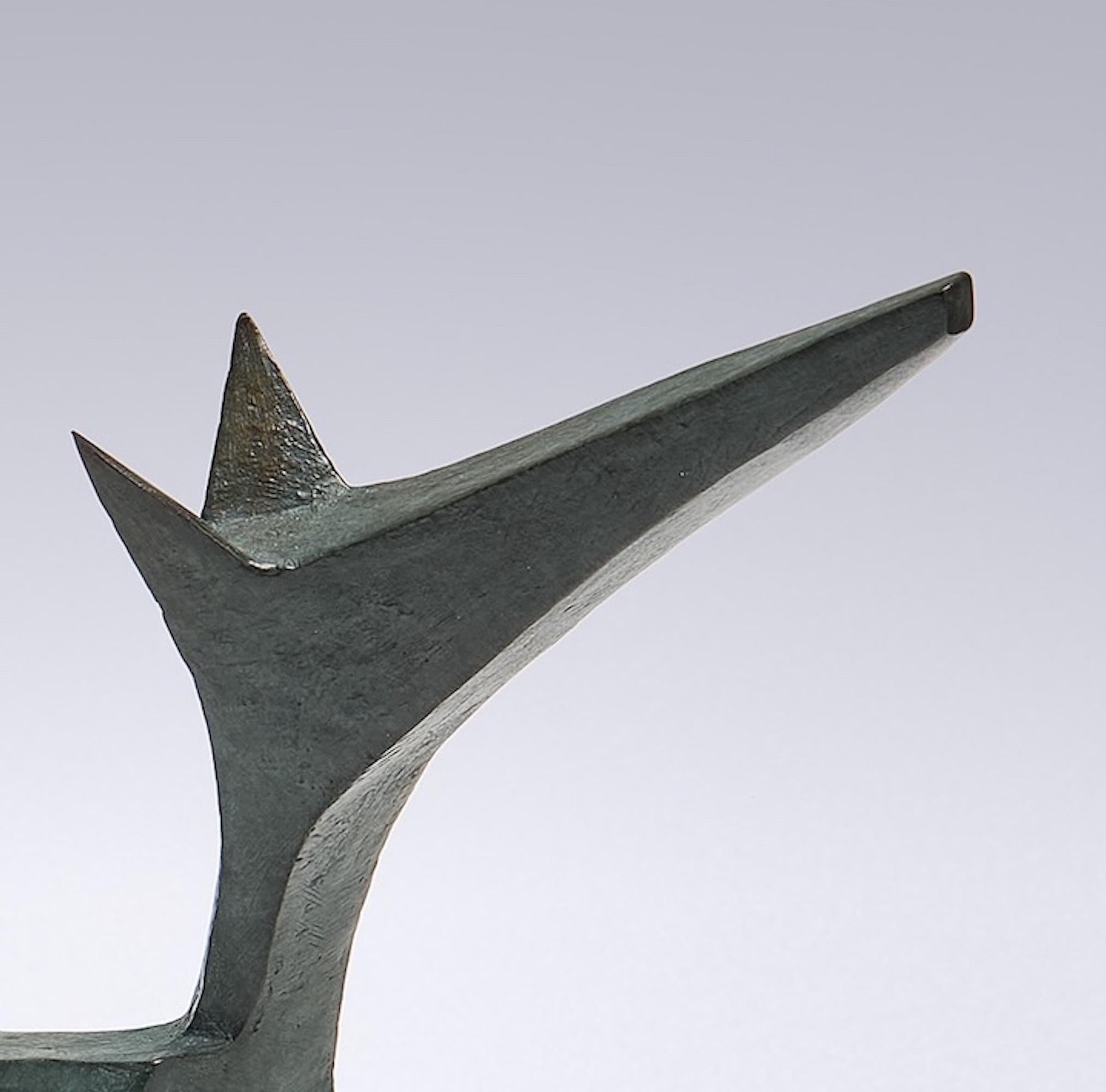 Goupil di Eric Valat - Scultura animale, volpe, animale selvatico, bronzo in vendita 5