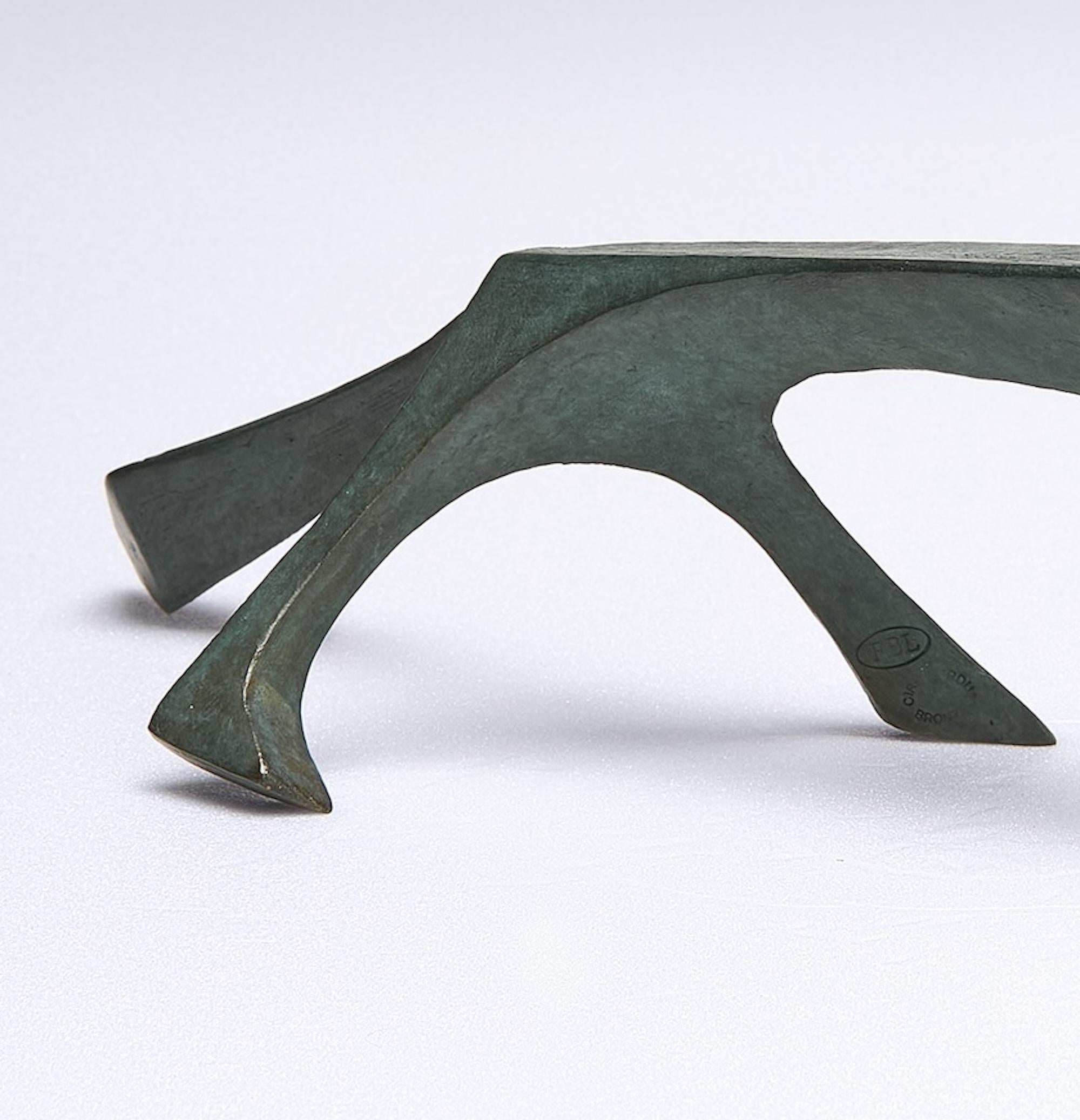 Goupil di Eric Valat - Scultura animale, volpe, animale selvatico, bronzo in vendita 6
