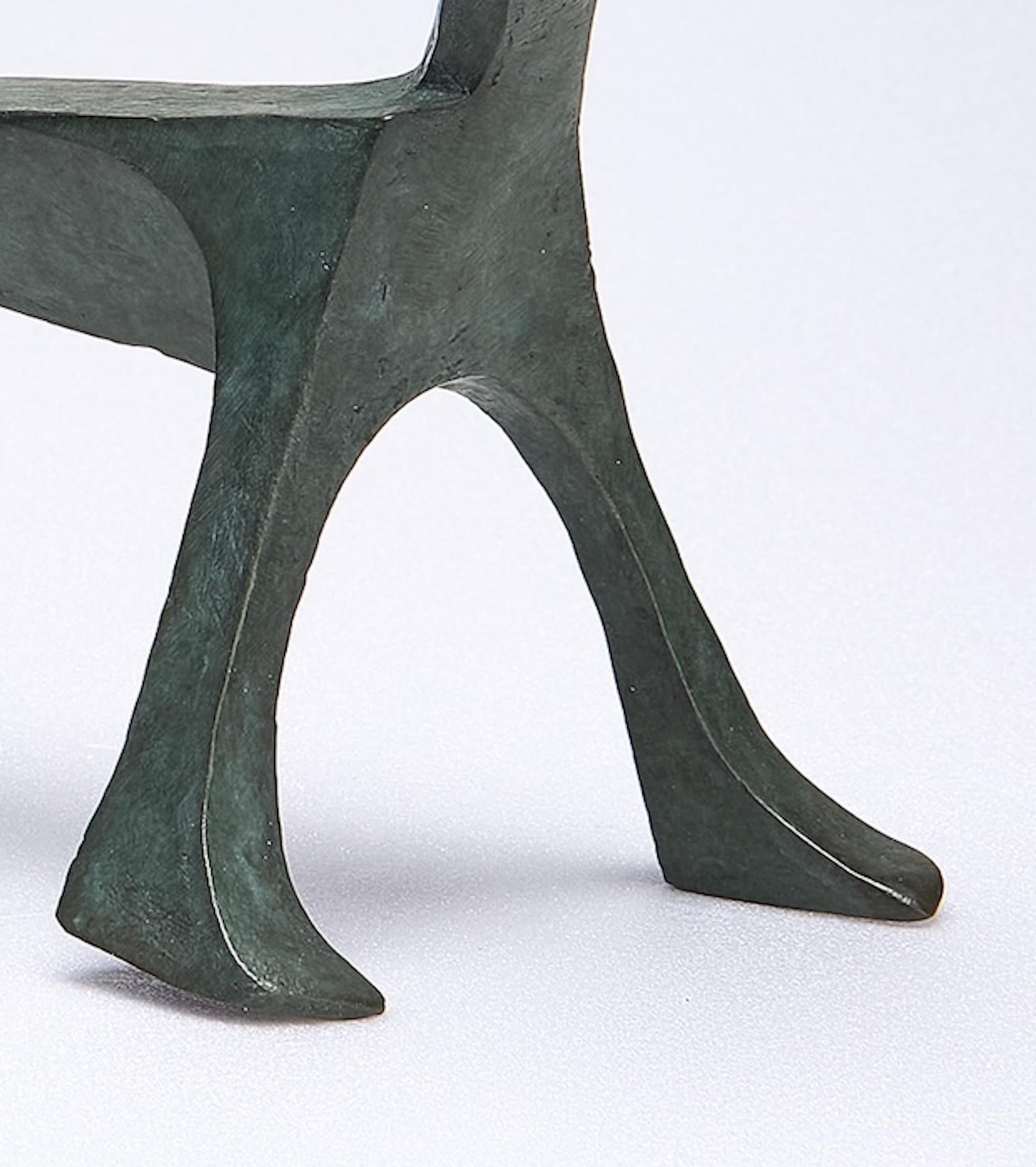Goupil di Eric Valat - Scultura animale, volpe, animale selvatico, bronzo in vendita 7