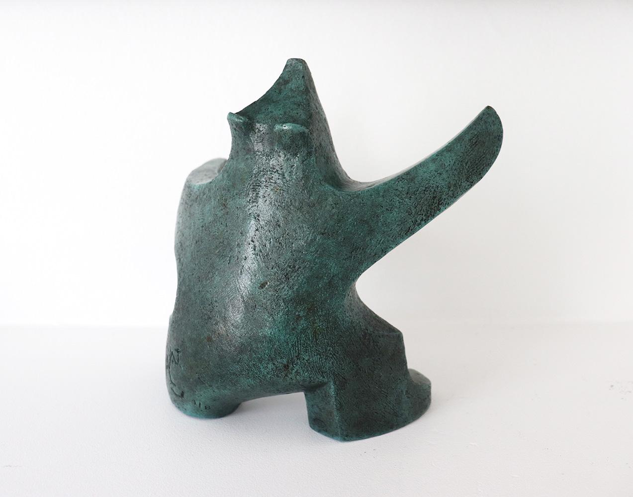 Grounded III de Eric Valat - Escultura de bronce de un oso, animal, ligereza, diversión en venta 3