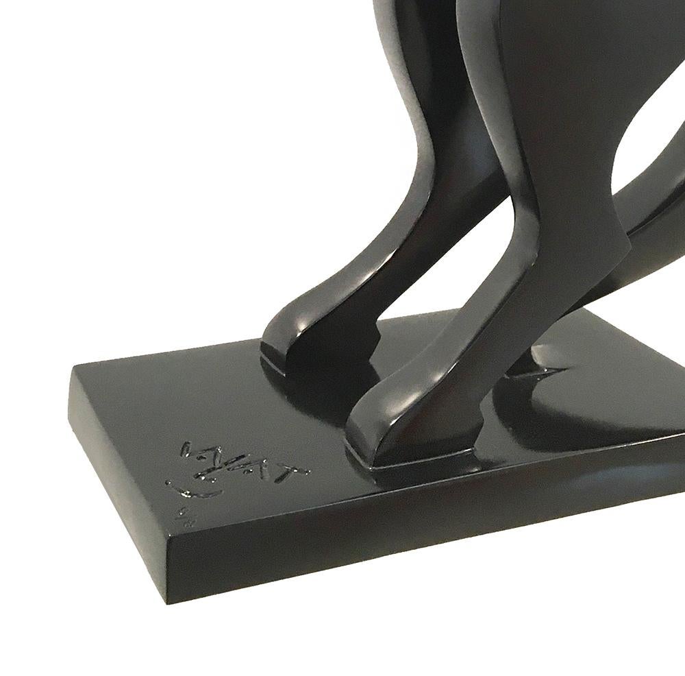 Cavallo da allevamento di Eric Valat - Scultura animale, poliestere, dinamismo, movimento in vendita 4