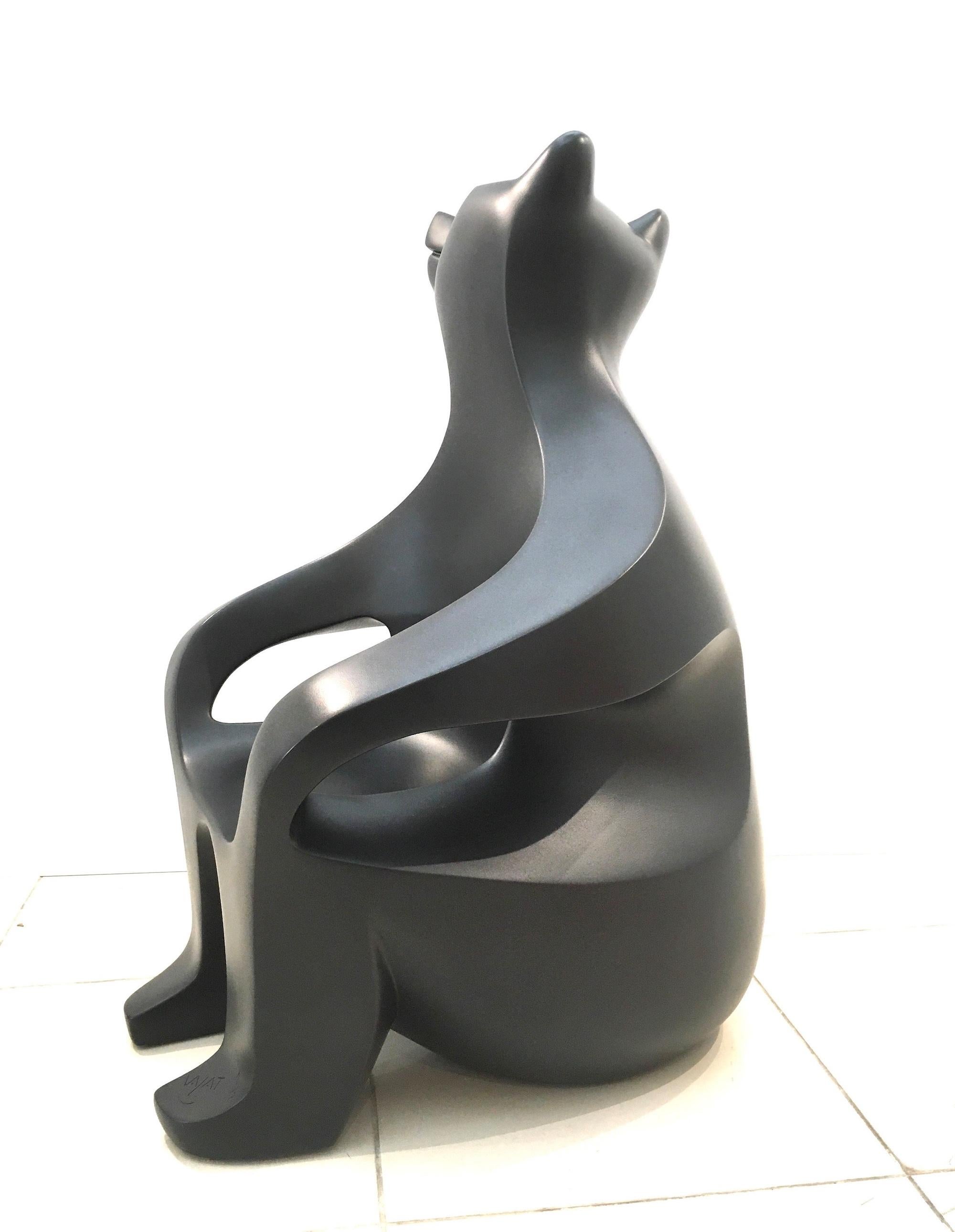 Poltrona Orso Piccolo di Eric Valat - Scultura funzionale, poliestere, animale selvatico in vendita 2