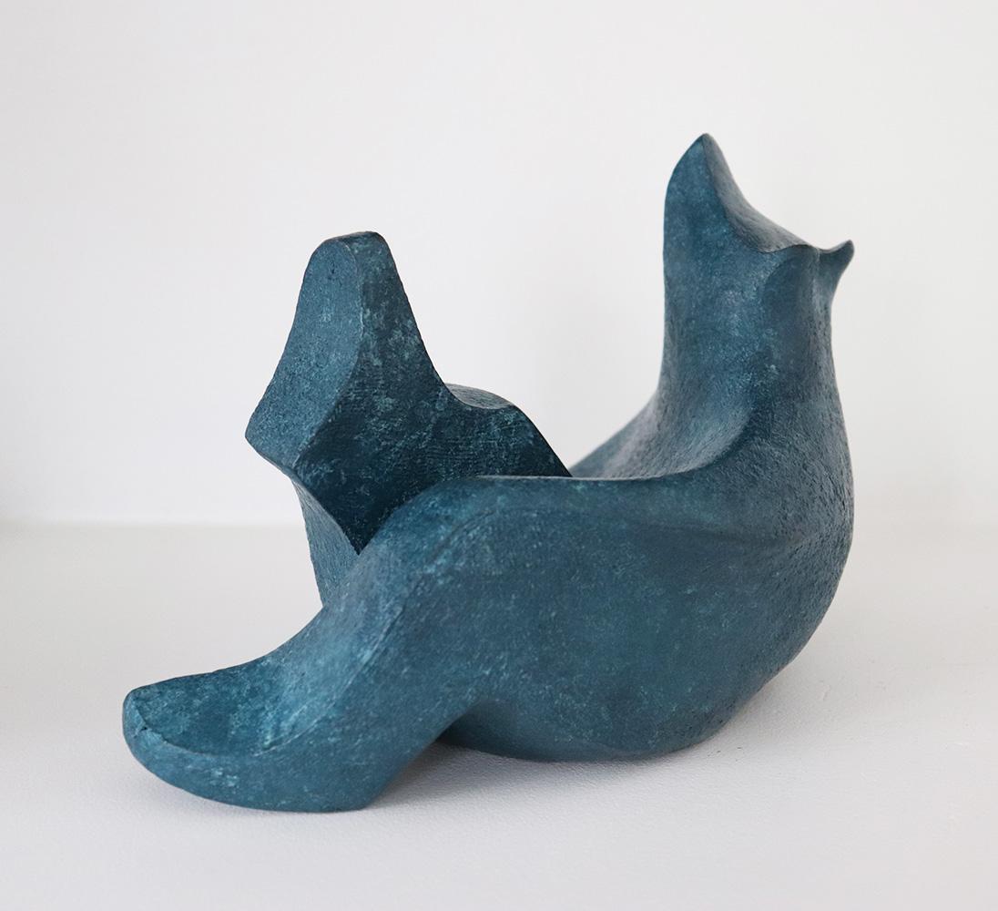 El Soñador de Eric Valat - Escultura de bronce de un oso, escultura animal en venta 1
