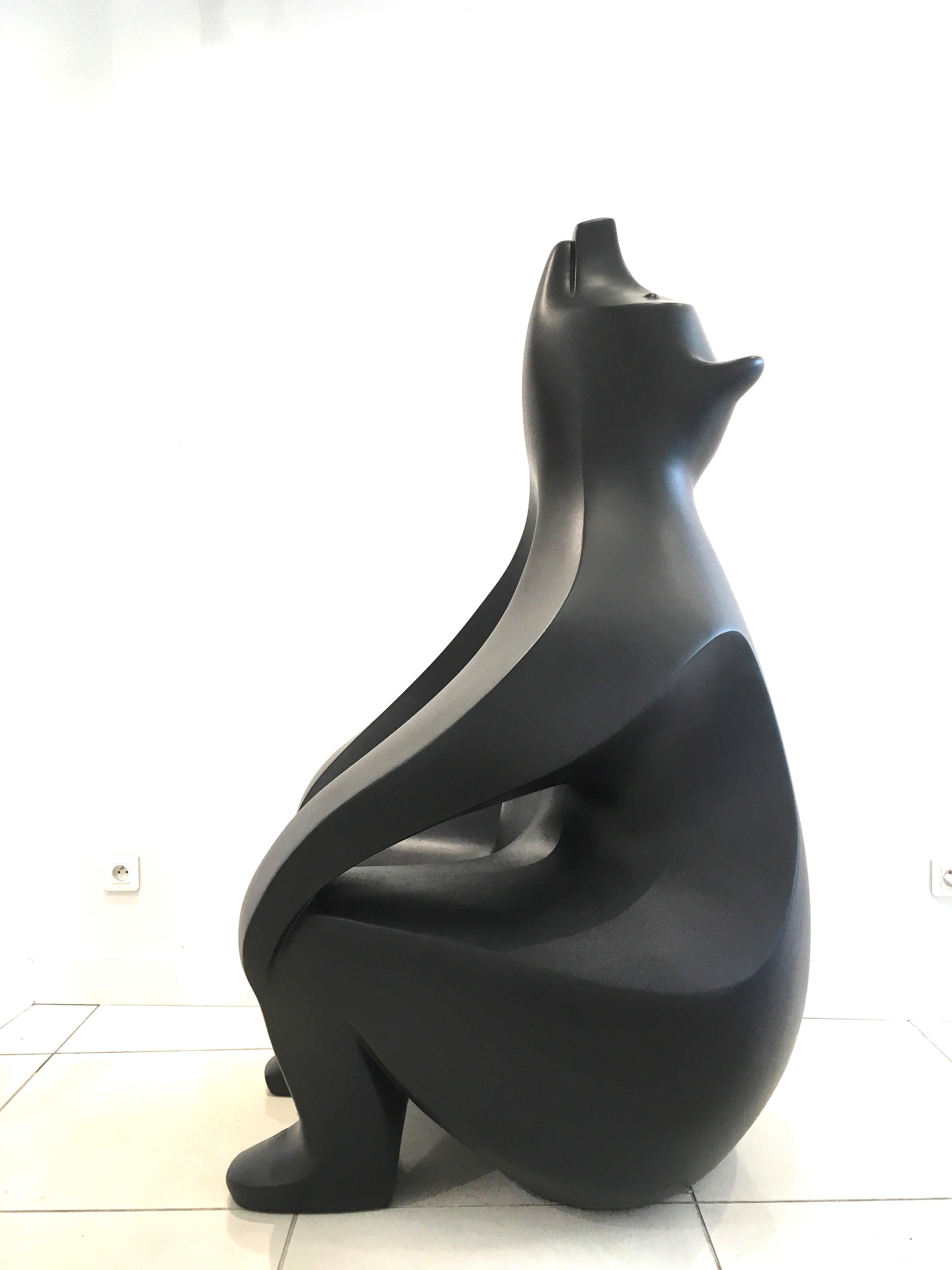 Der große Bär von Eric Valat - Skulptur und Sessel, Polyester im Angebot 5